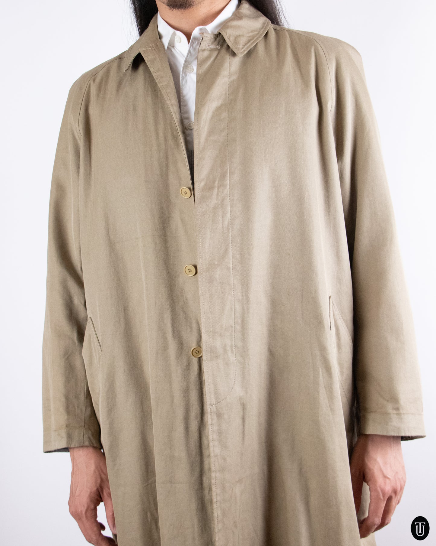 00's Yohji Yamamoto "Y's for Men" Cotton Trench Coat M