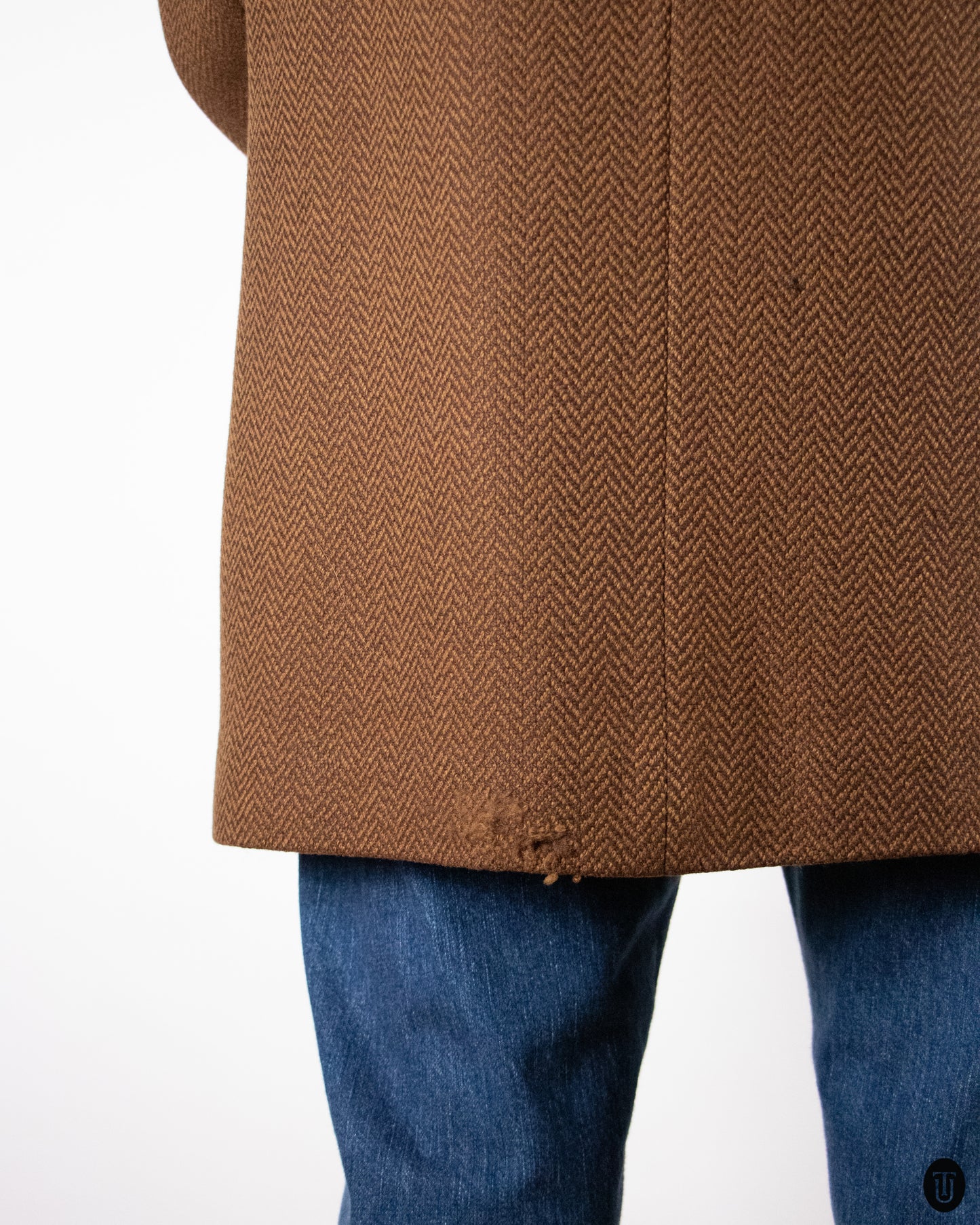 70's Acquascotum Wool Coat L