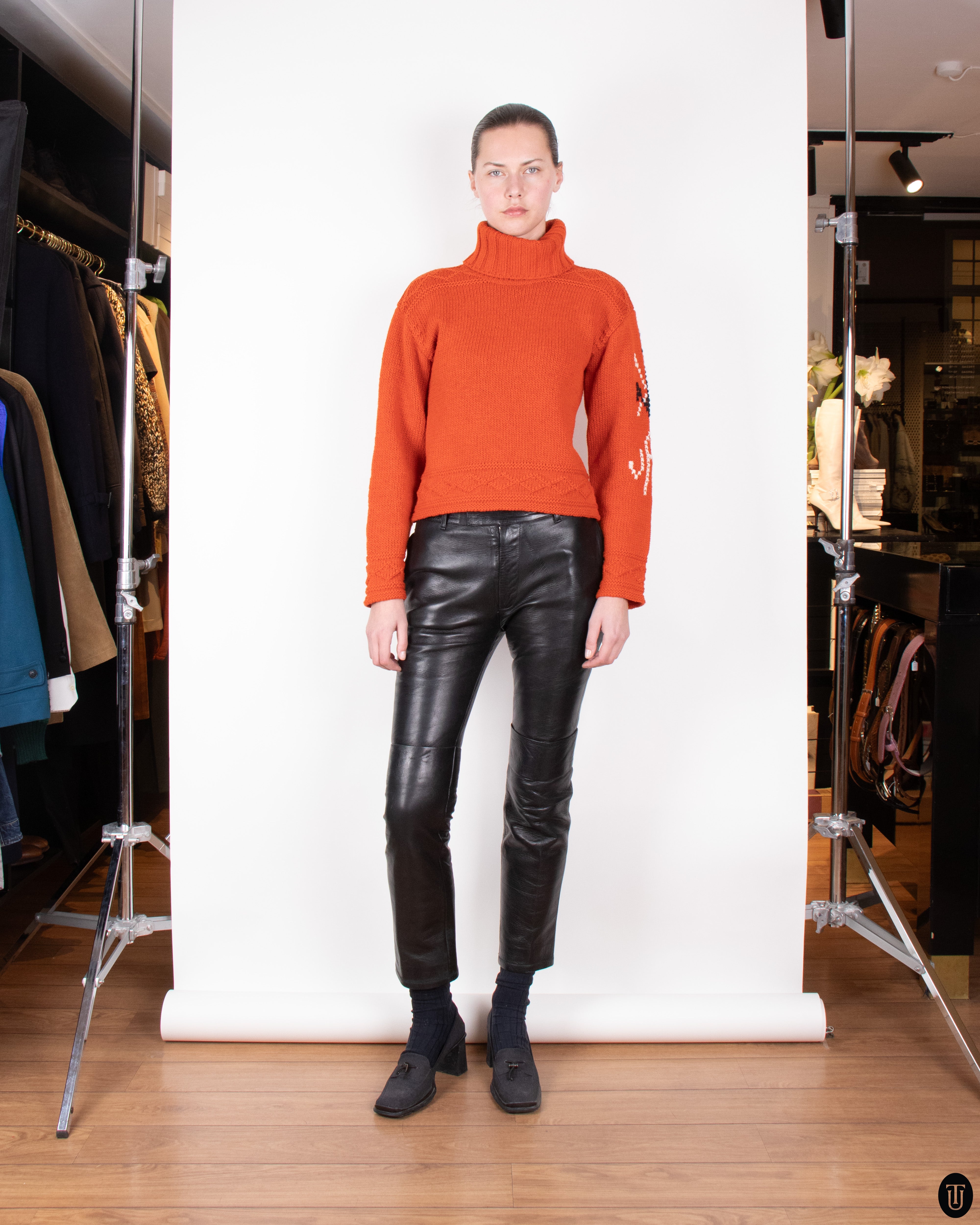 トップス VTG FW96 GAULTIER Burnt Orange Jumper VTG FW96 GAULTIER Burnt Orange Jumper