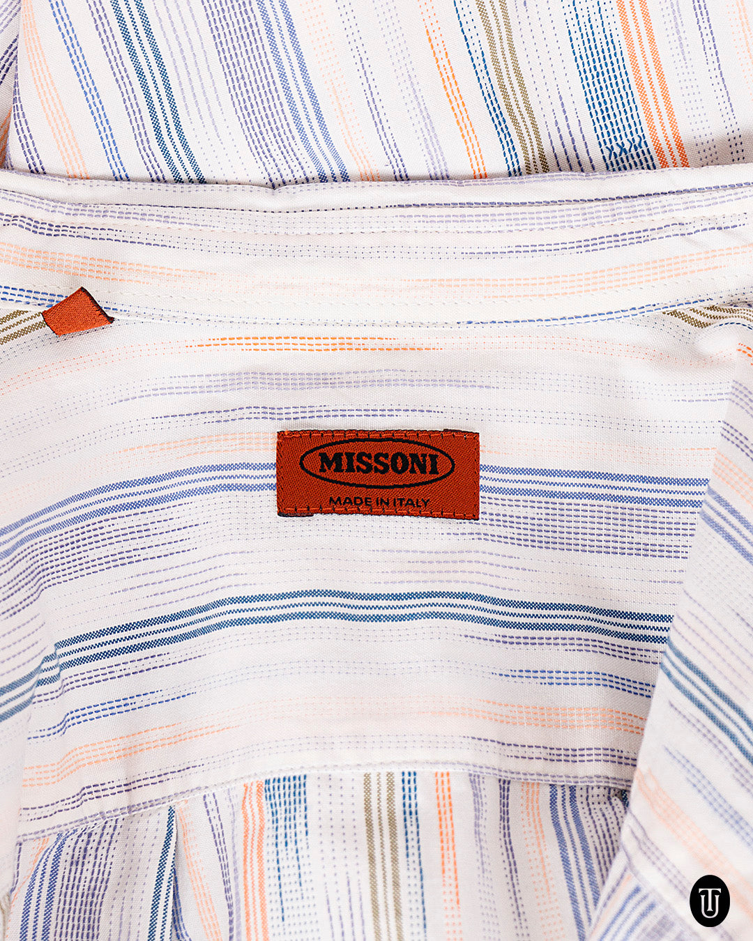 00's Missoni Striped Cotton Pullover Shirt S