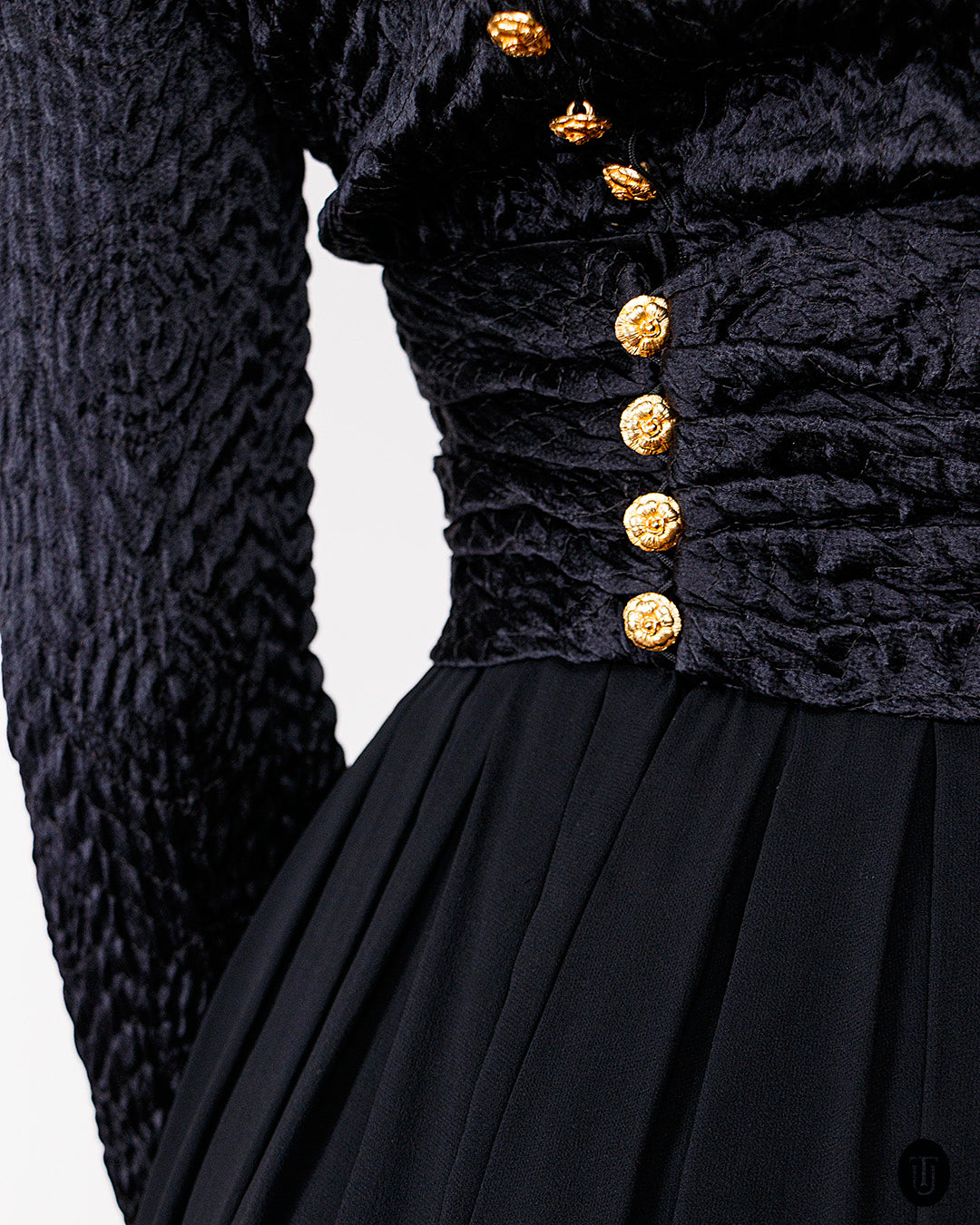 1980s Chanel Black Dress S - Main Image