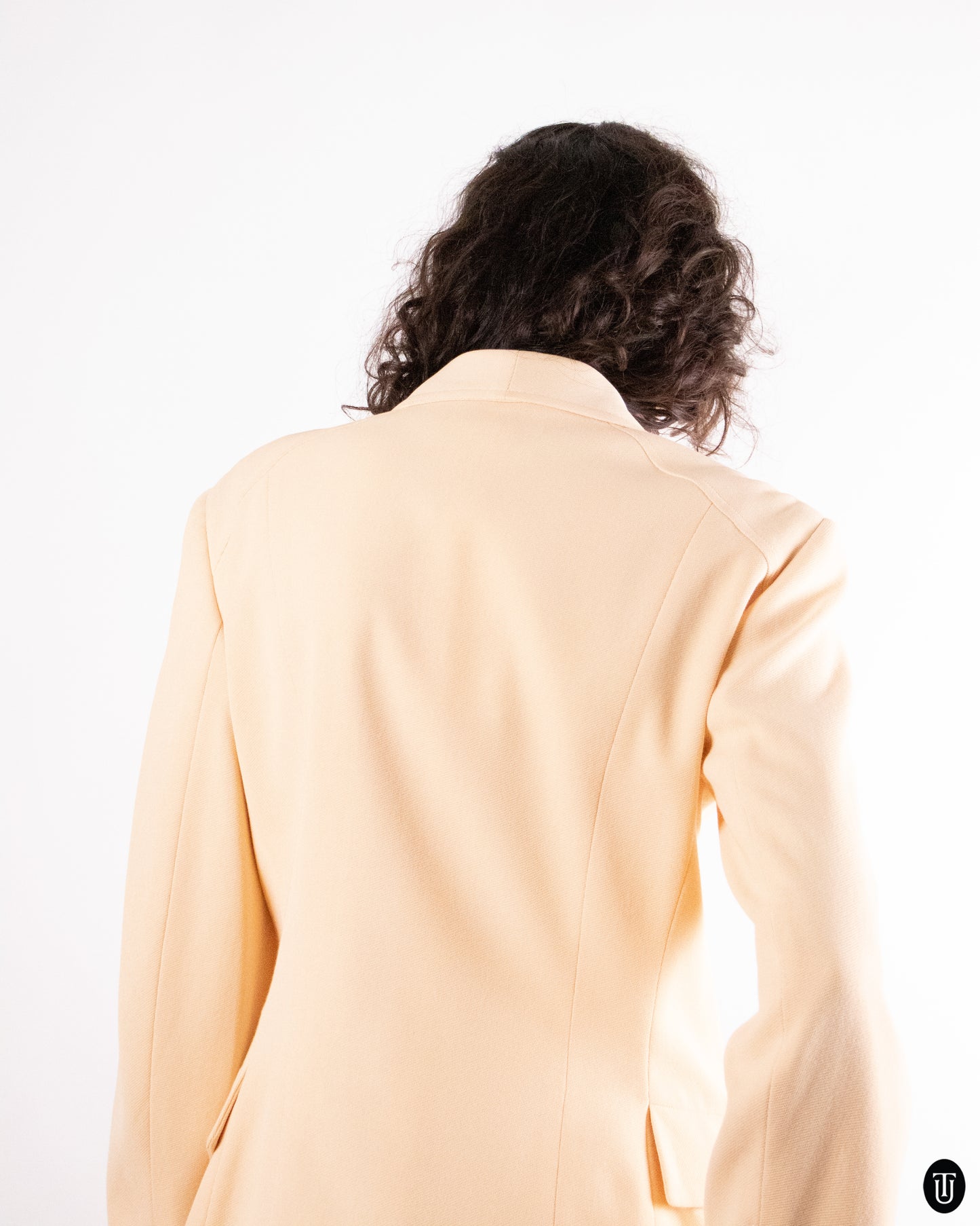1980's Escada Beige Cotton Jacket S