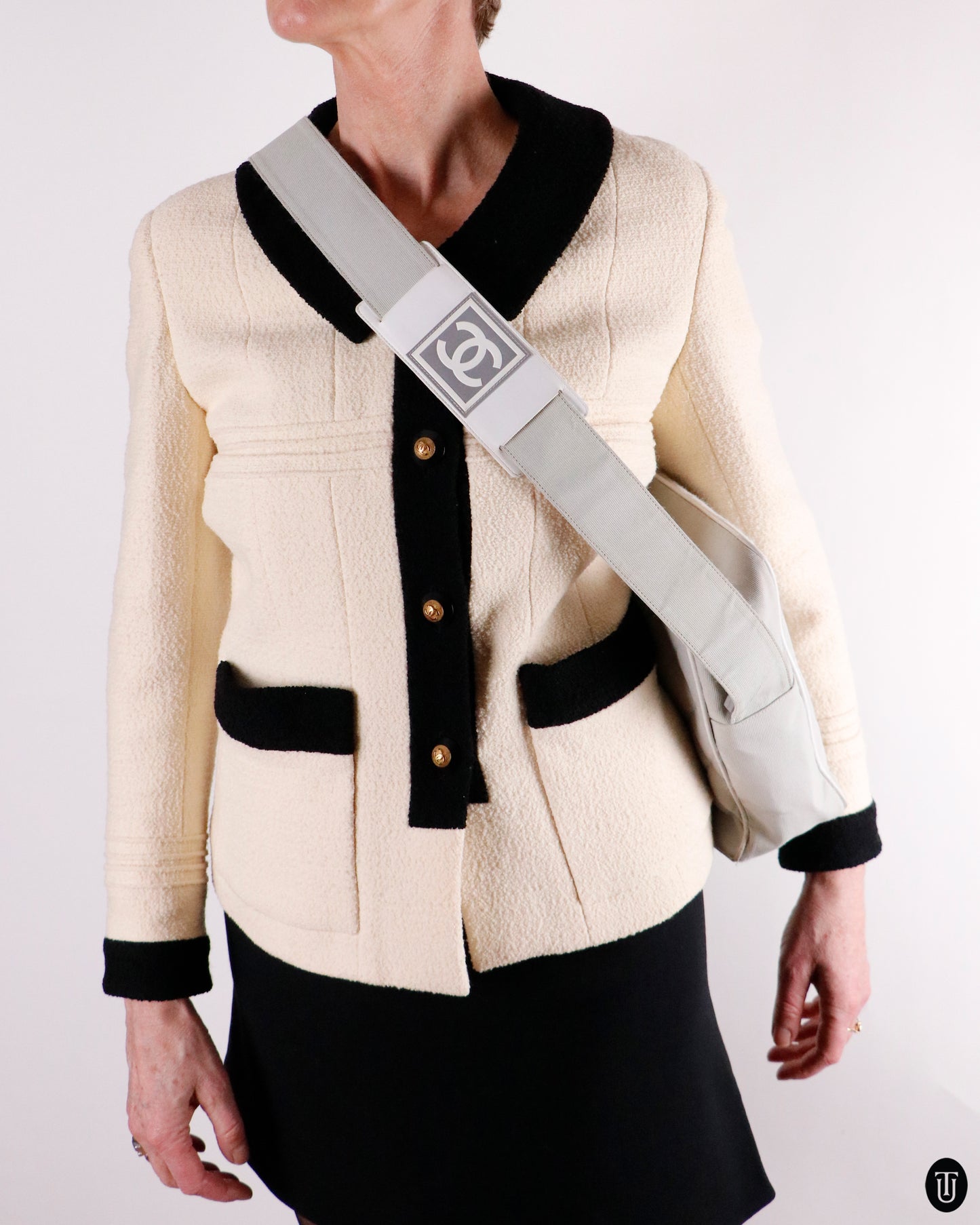 00's Chanel CC Sports Line Cross Body Bag