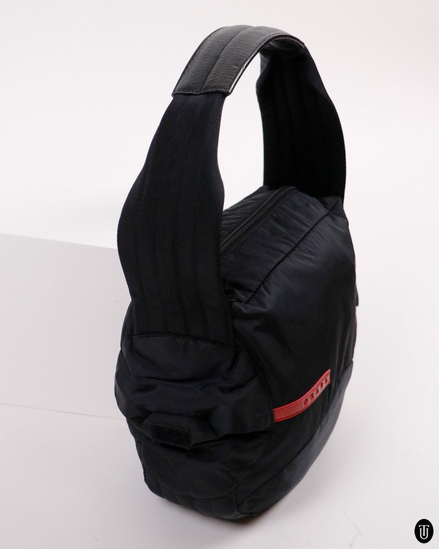 90's Prada Sport Black Shoulder Bag