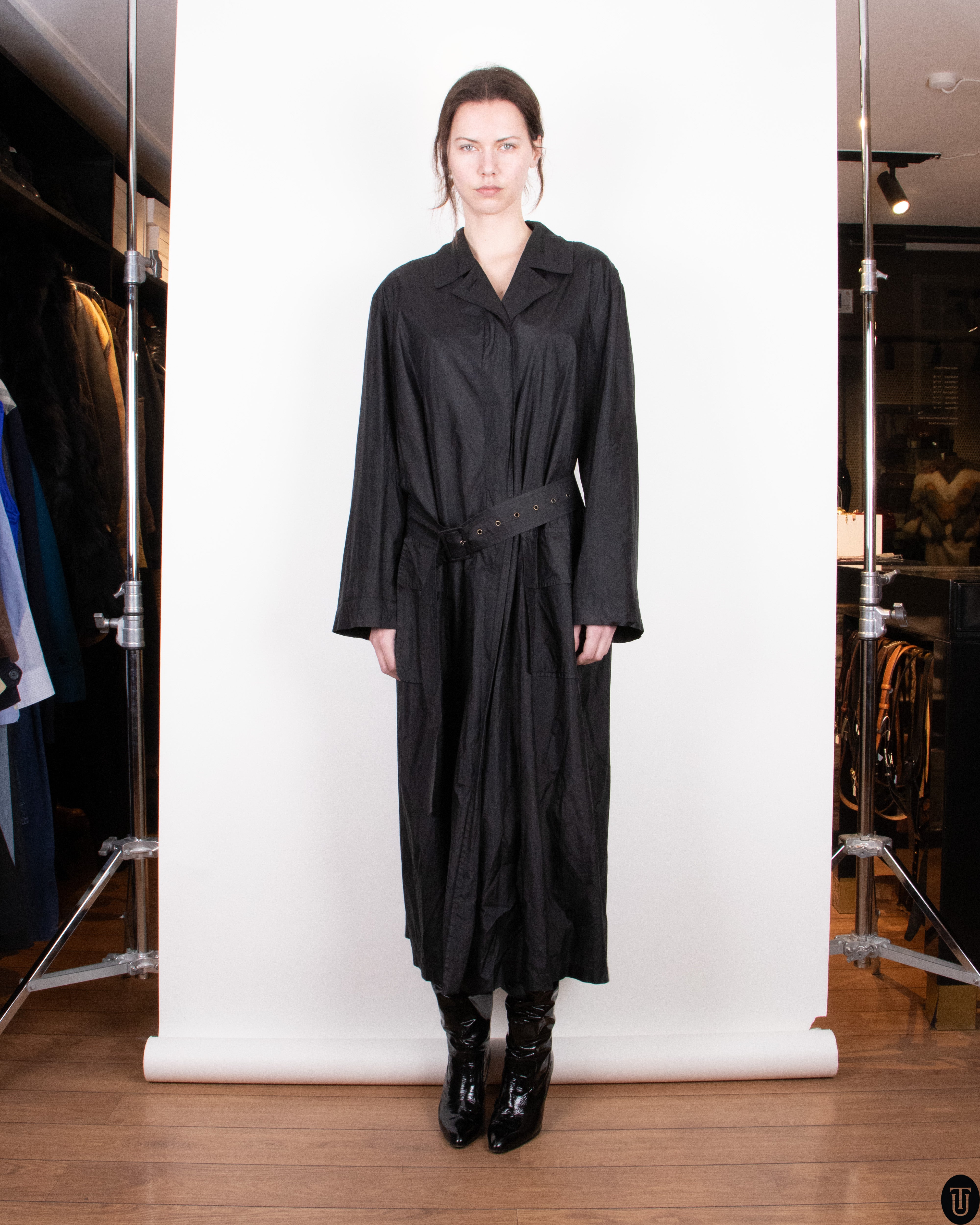 コート JIL SANDER Women Trench Coats J02AA0140J40178001 Black Jil Sander Belted Trench Coat | Black | FARFETCH