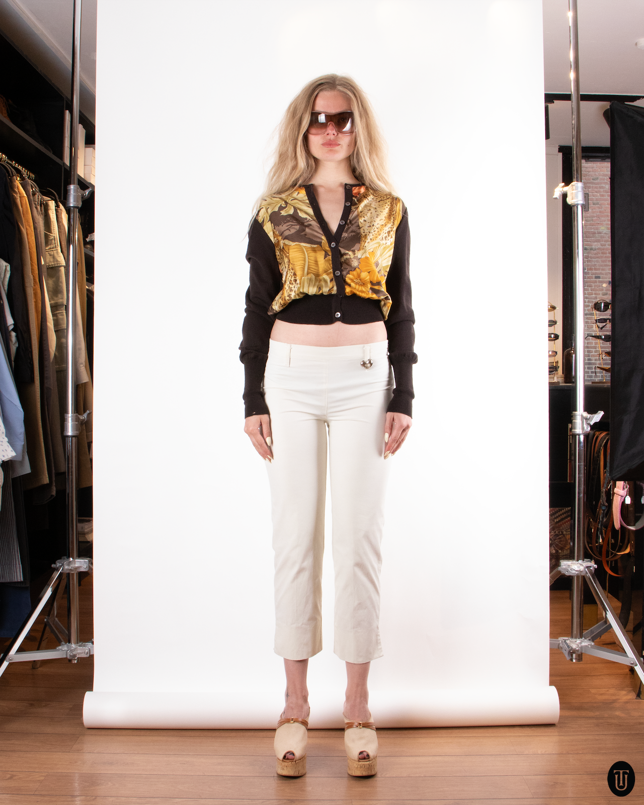 90's Salvatore Ferragamo Silk Cardigan S