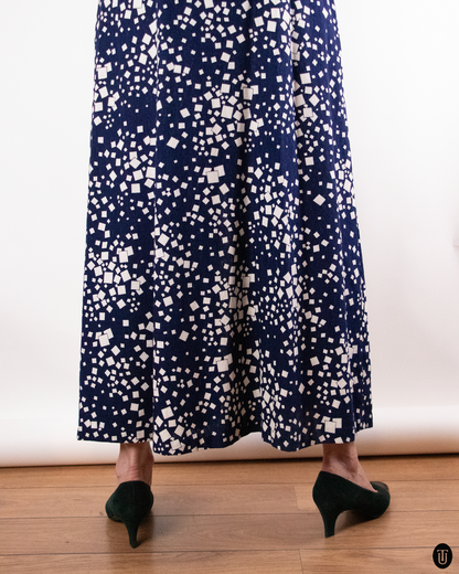 1970's Jean Allen London Cotton Dress M