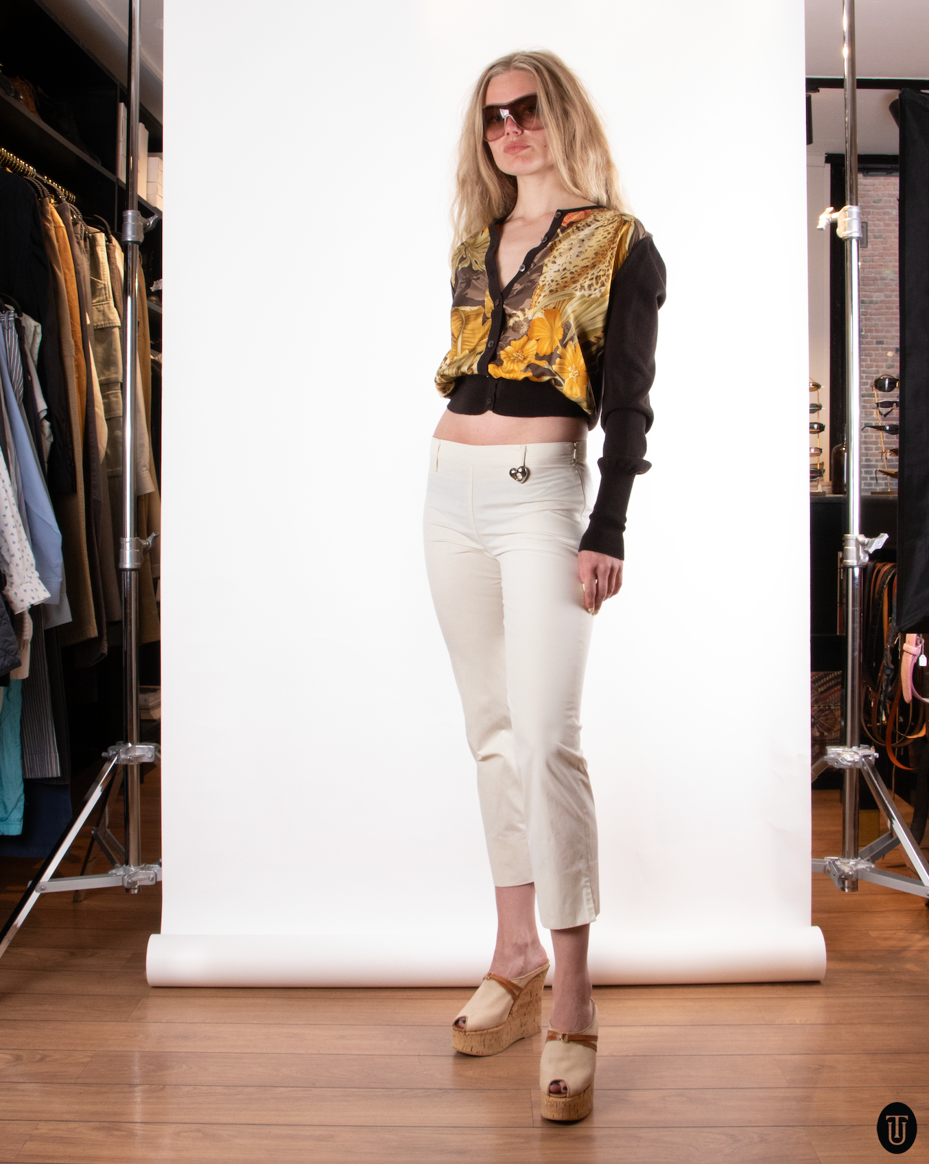 90's Salvatore Ferragamo Silk Cardigan S