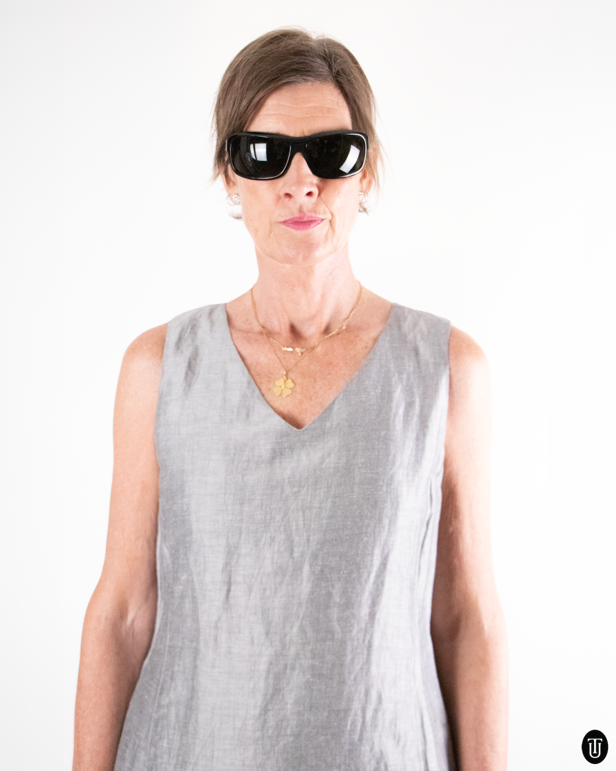 1990's Max Mara Linen Dress M
