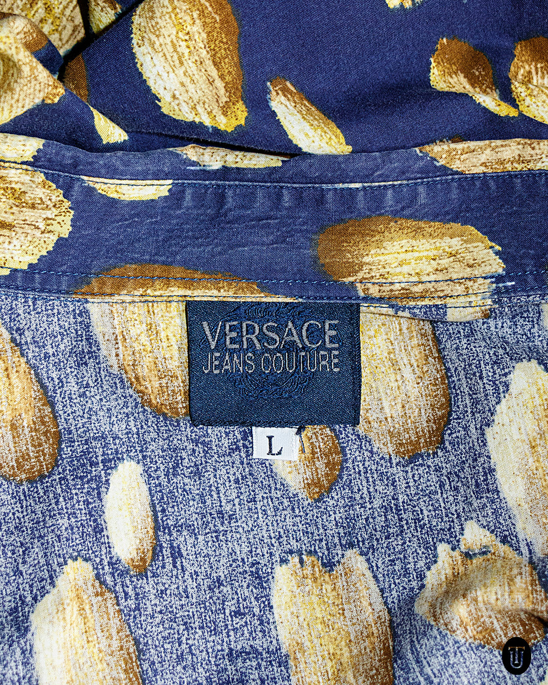 1990s Versace Couture Jeans Cotton Shirt M