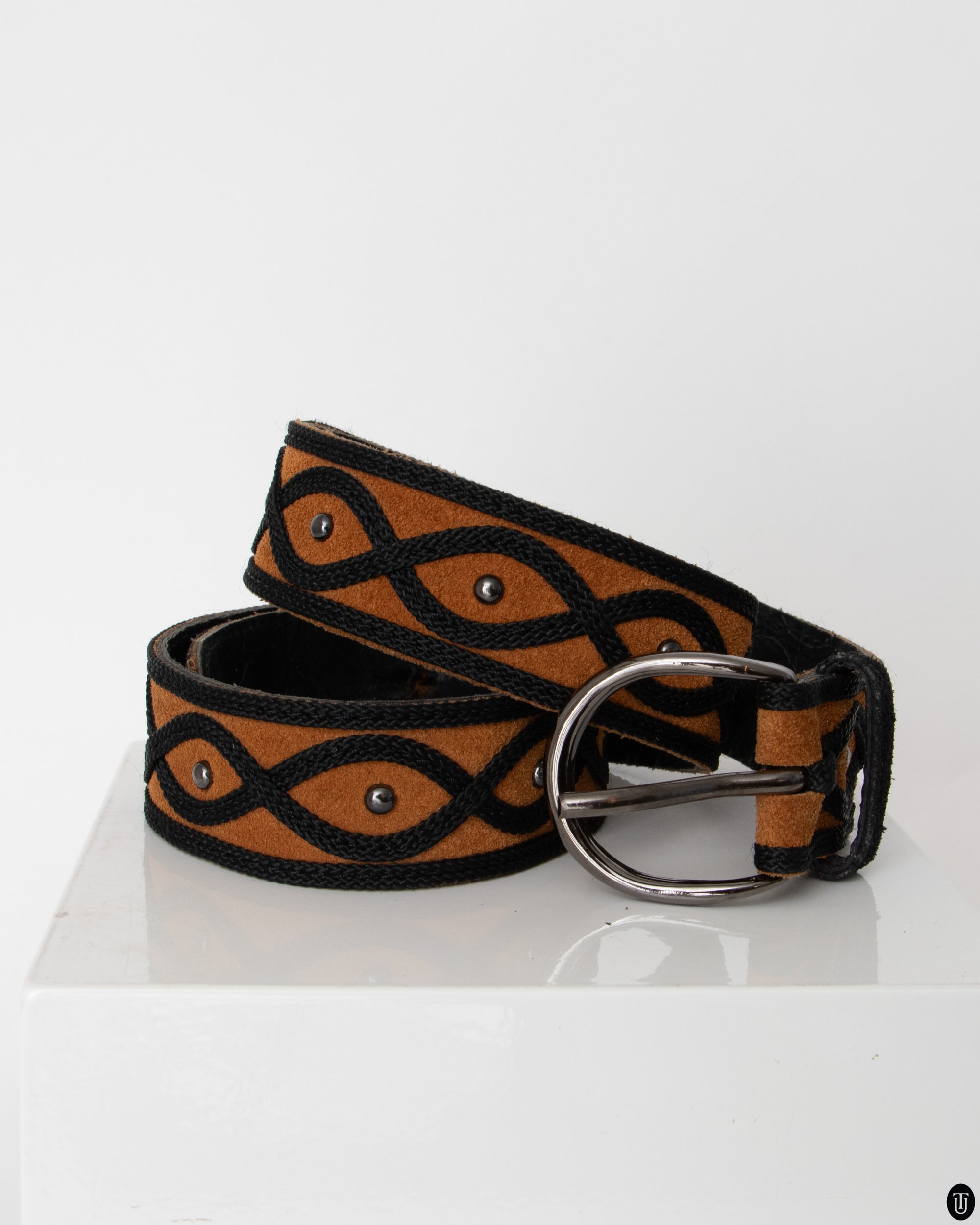 70s Yves Saint Laurent Suede Belt XS