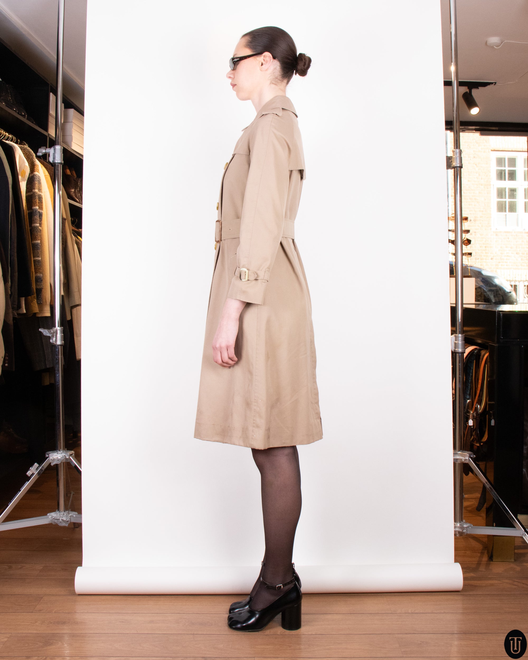70s Burberry Trench Coat XS