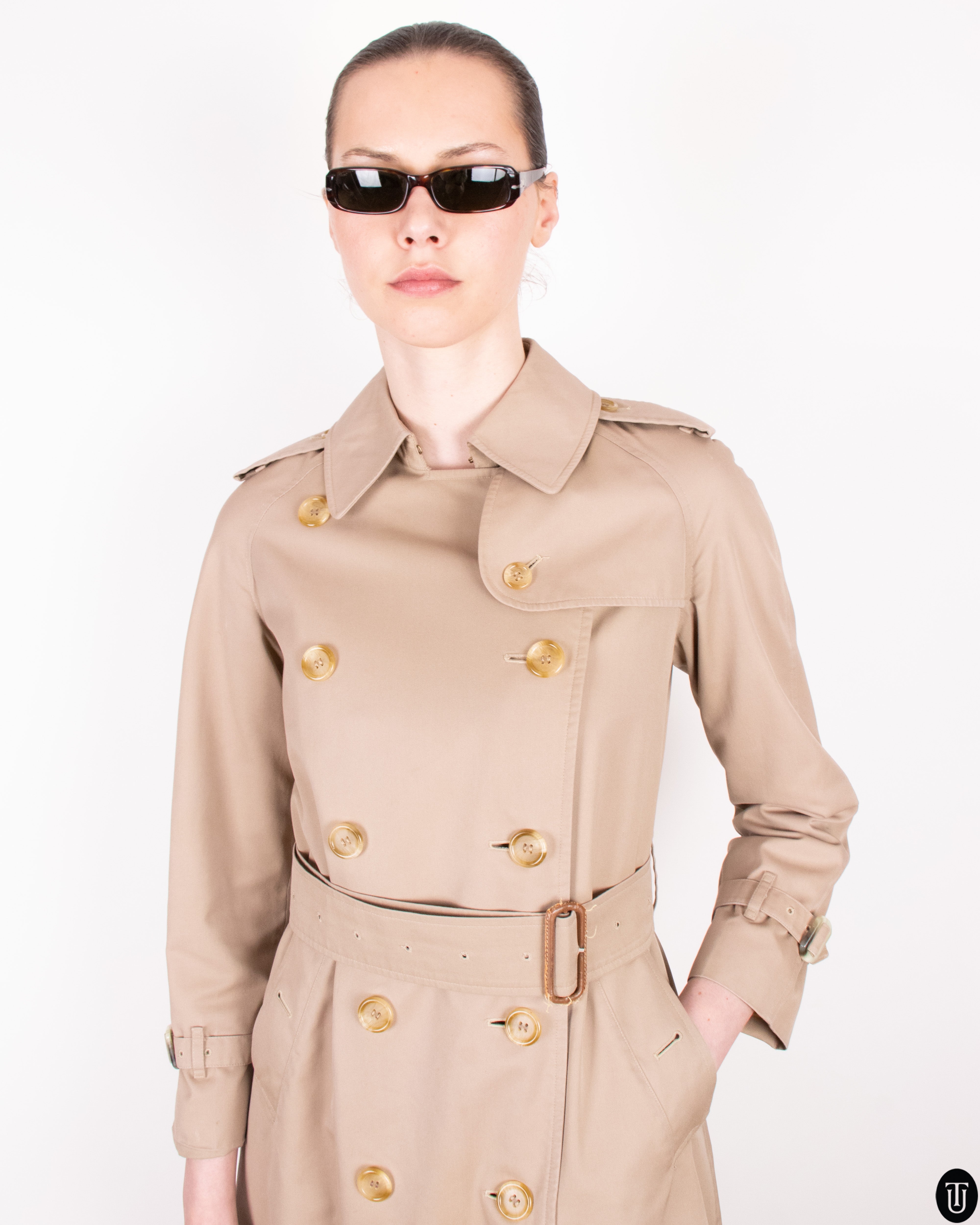 解説: 70s BURBERRYS Single Trench Coat 70s burberry trench or - Gem