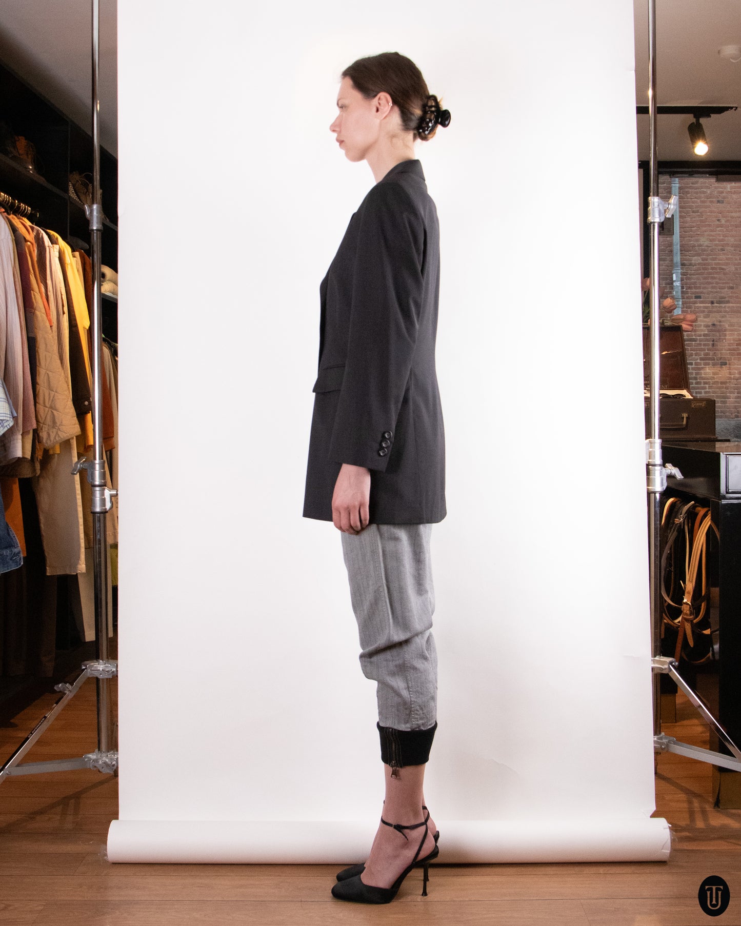 90's Jil Sander Dark Gray Wool Blazer M