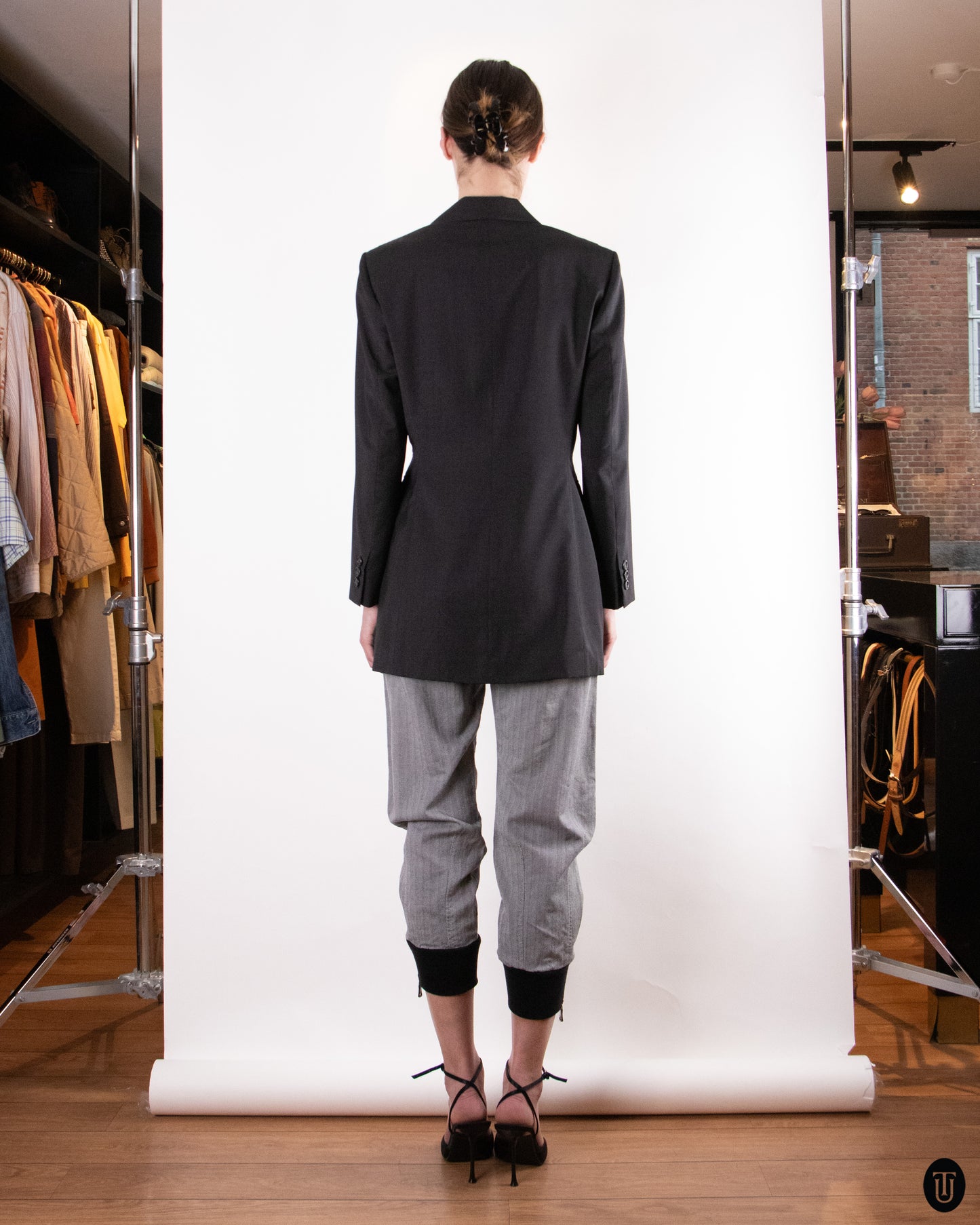 90's Jil Sander Dark Gray Wool Blazer M