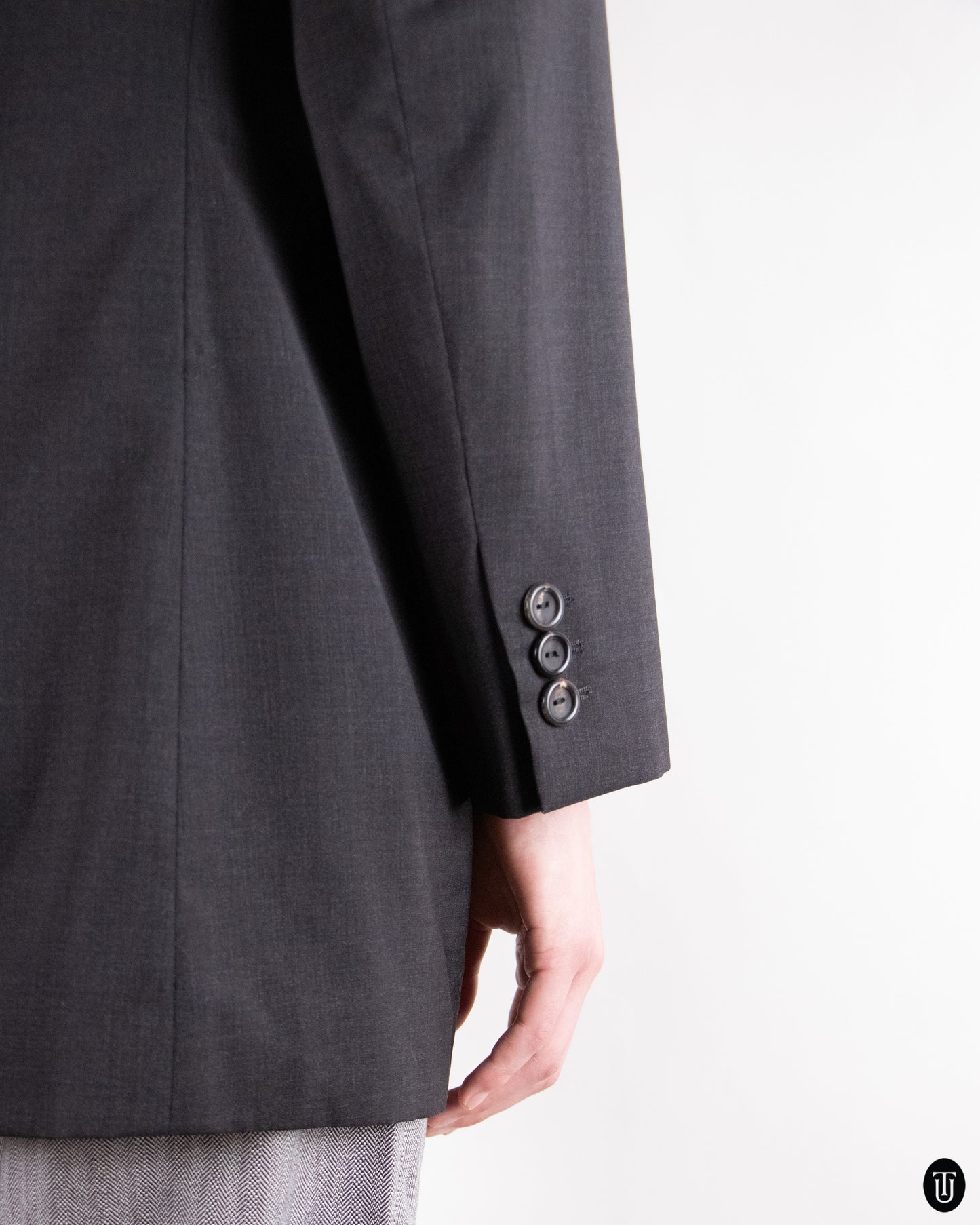 90's Jil Sander Dark Gray Wool Blazer M