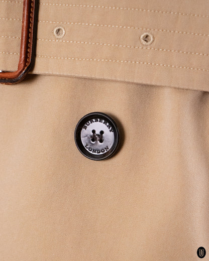 00's Burberry Beige Cotton Trench Coat S