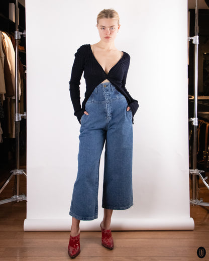 90's Ultra-High-Rise Girbaud Jeans S
