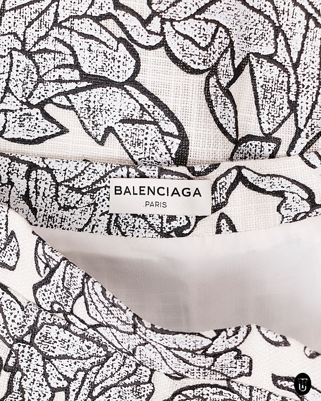 2000s Balenciaga White Silk Blend Mini Skirt S