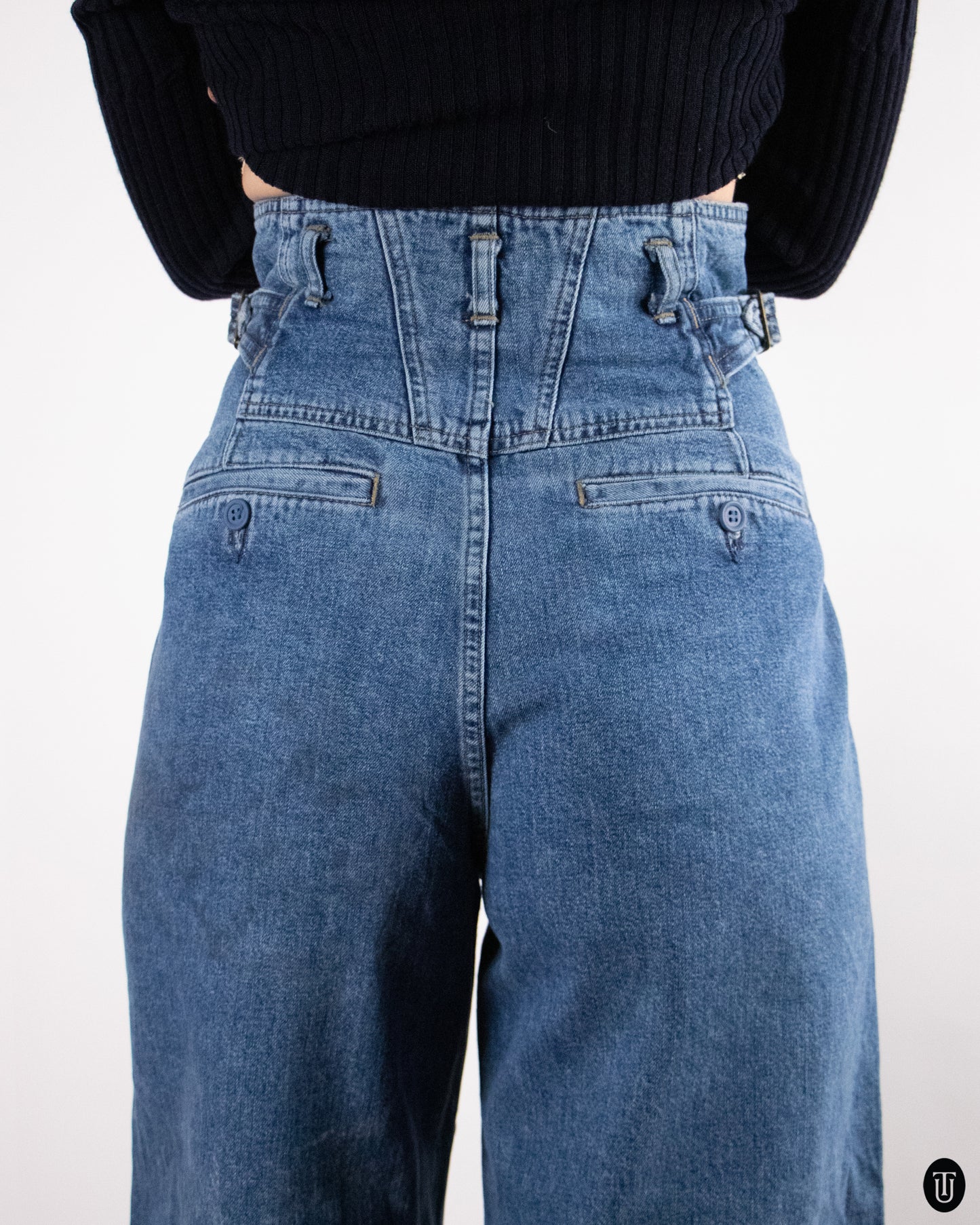 90's Ultra-High-Rise Girbaud Jeans S