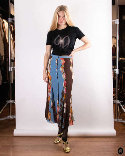 90's Anna Molinari Silk Skirt M
