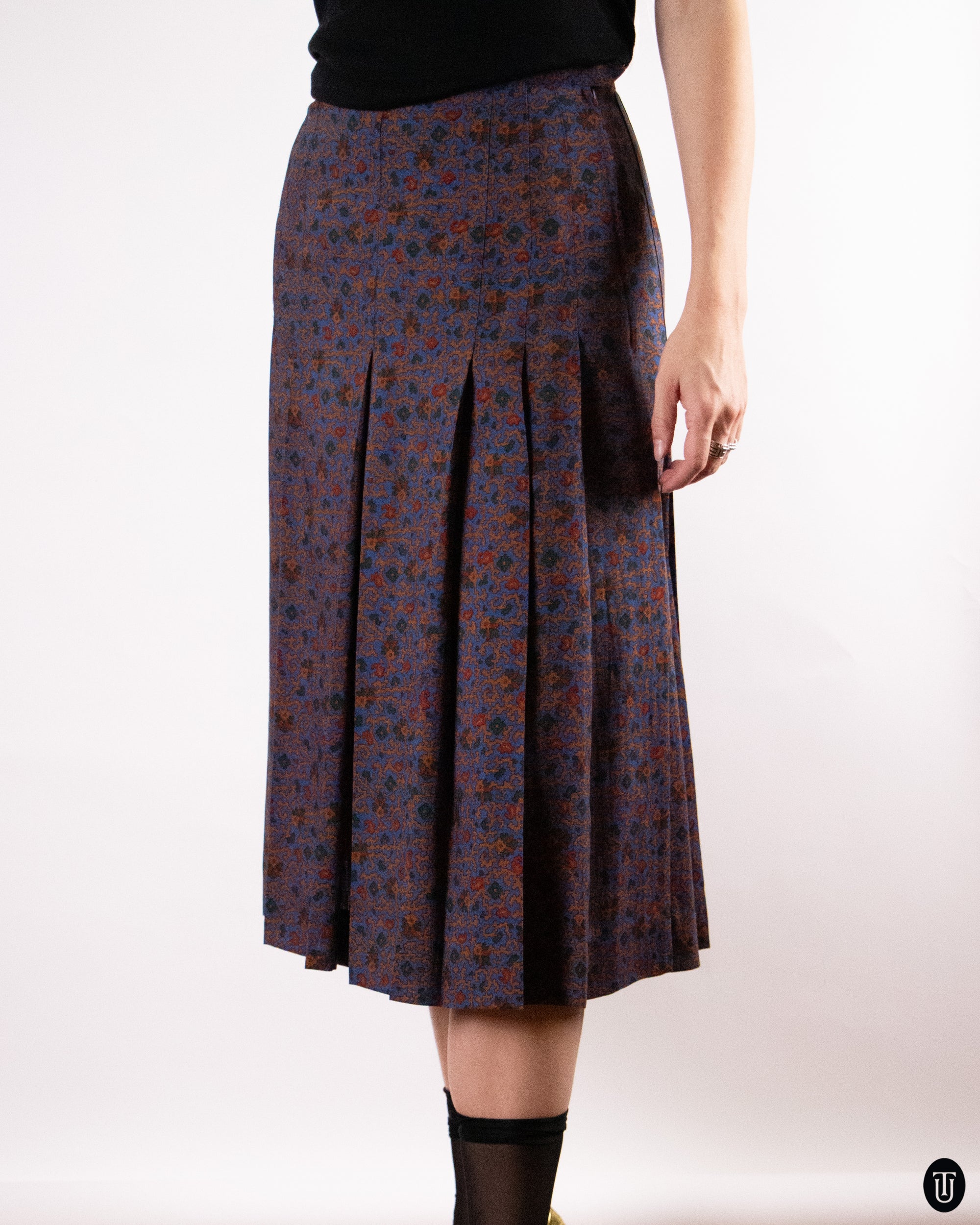 70's Yves Saint Laurent Rive Gauche Wool Skirt S