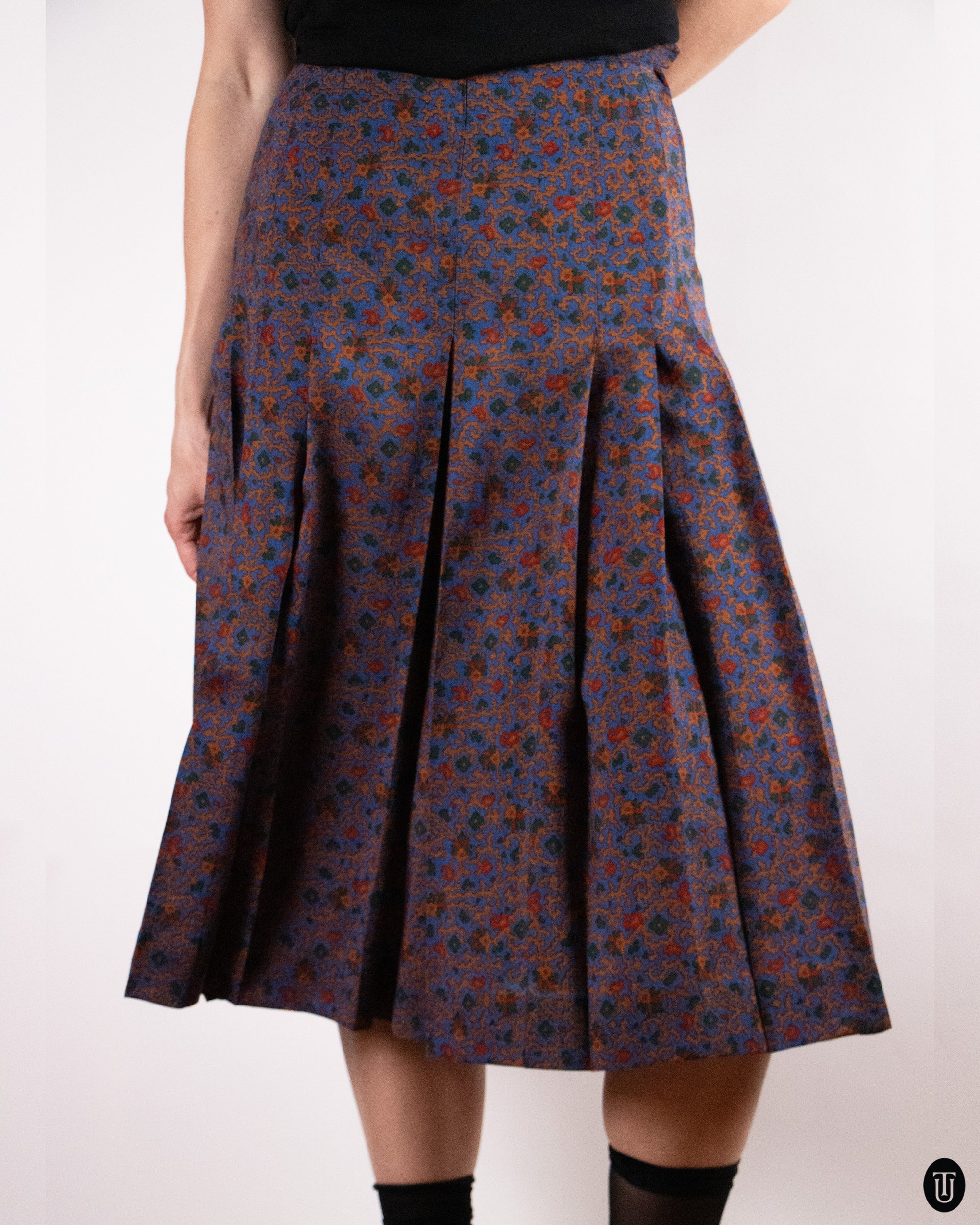 70's Yves Saint Laurent Rive Gauche Wool Skirt S