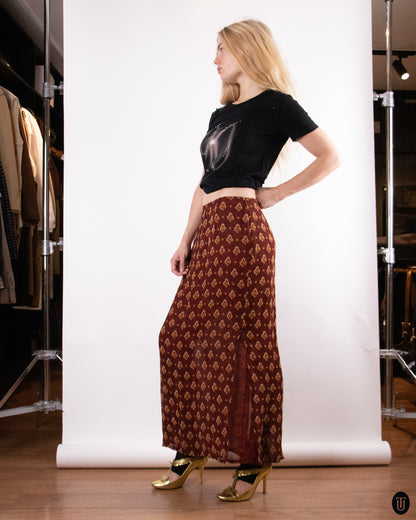 90's Dolce & Gabbana Maxi Skirt M