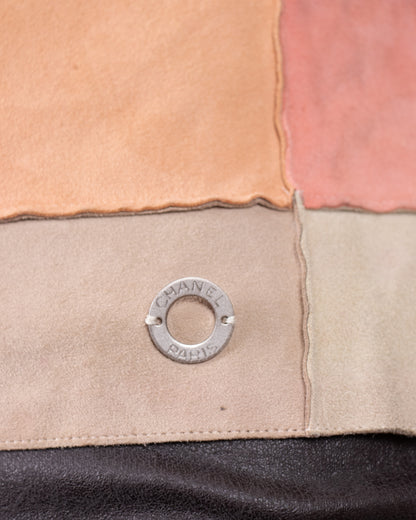 S/S 2000 Chanel Suede Patchwork Top M