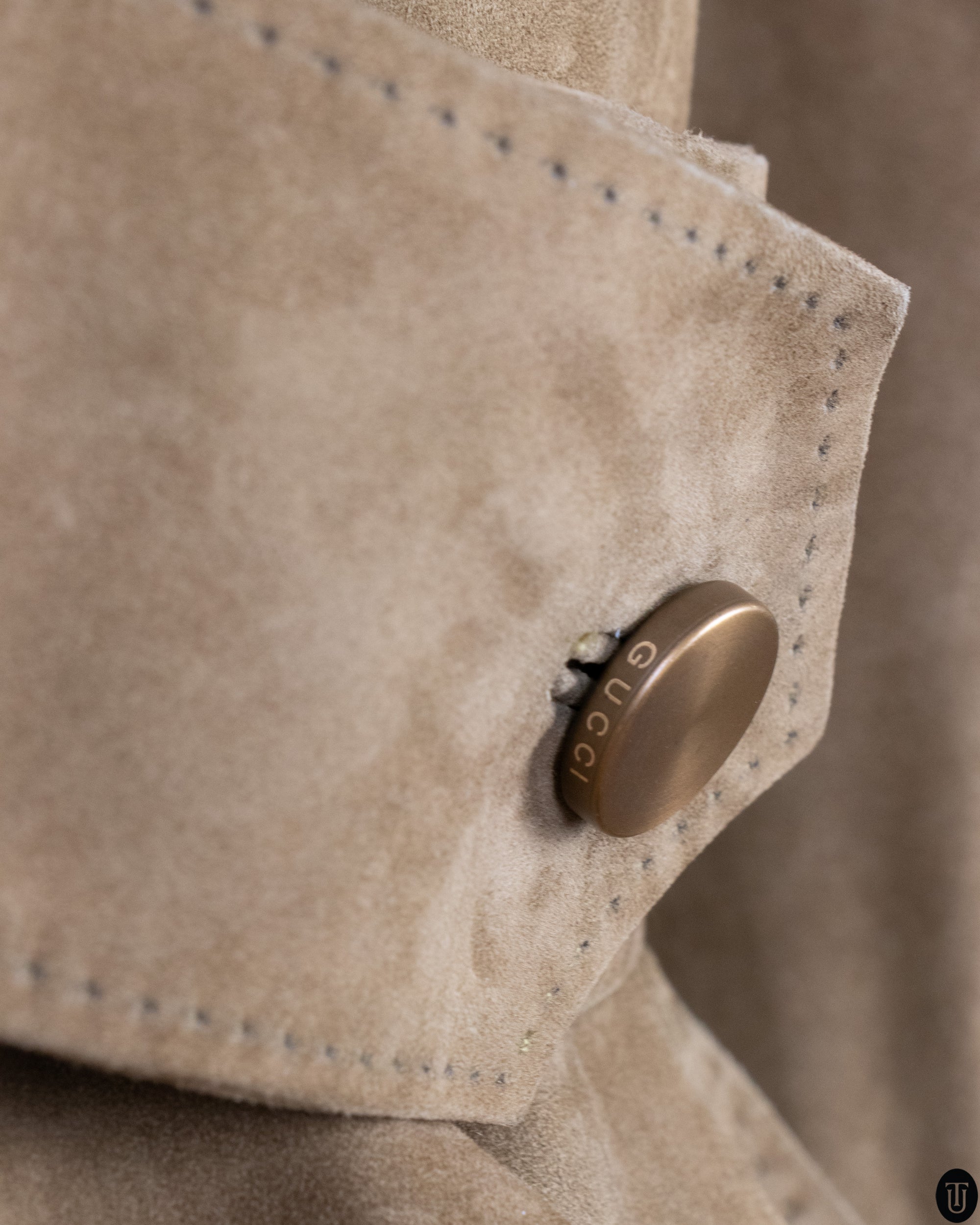 2000's Gucci Suede Cropped Jacket S