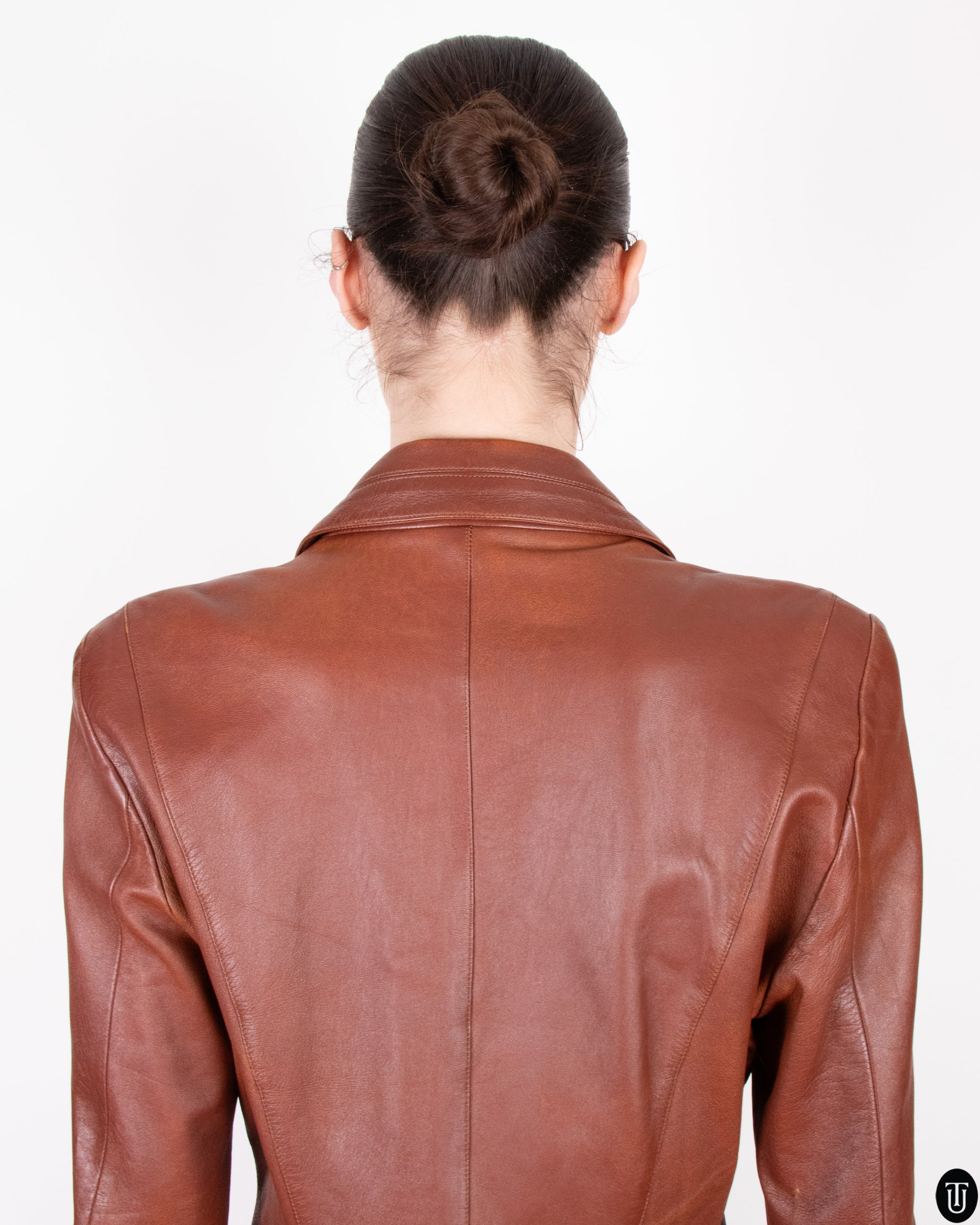 80s Mugler Leather Jacket S