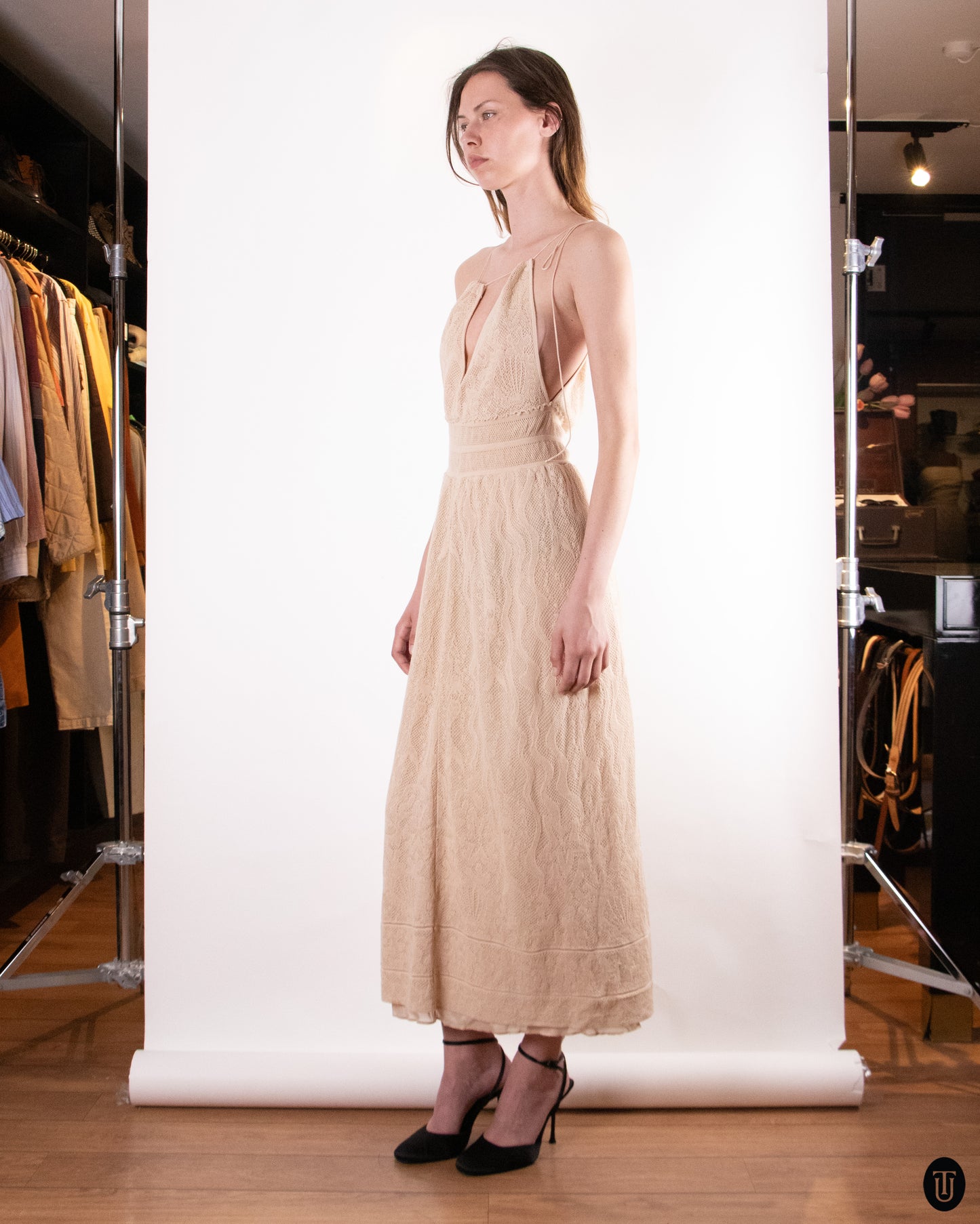 00's Missoni Knit Halter Dress M
