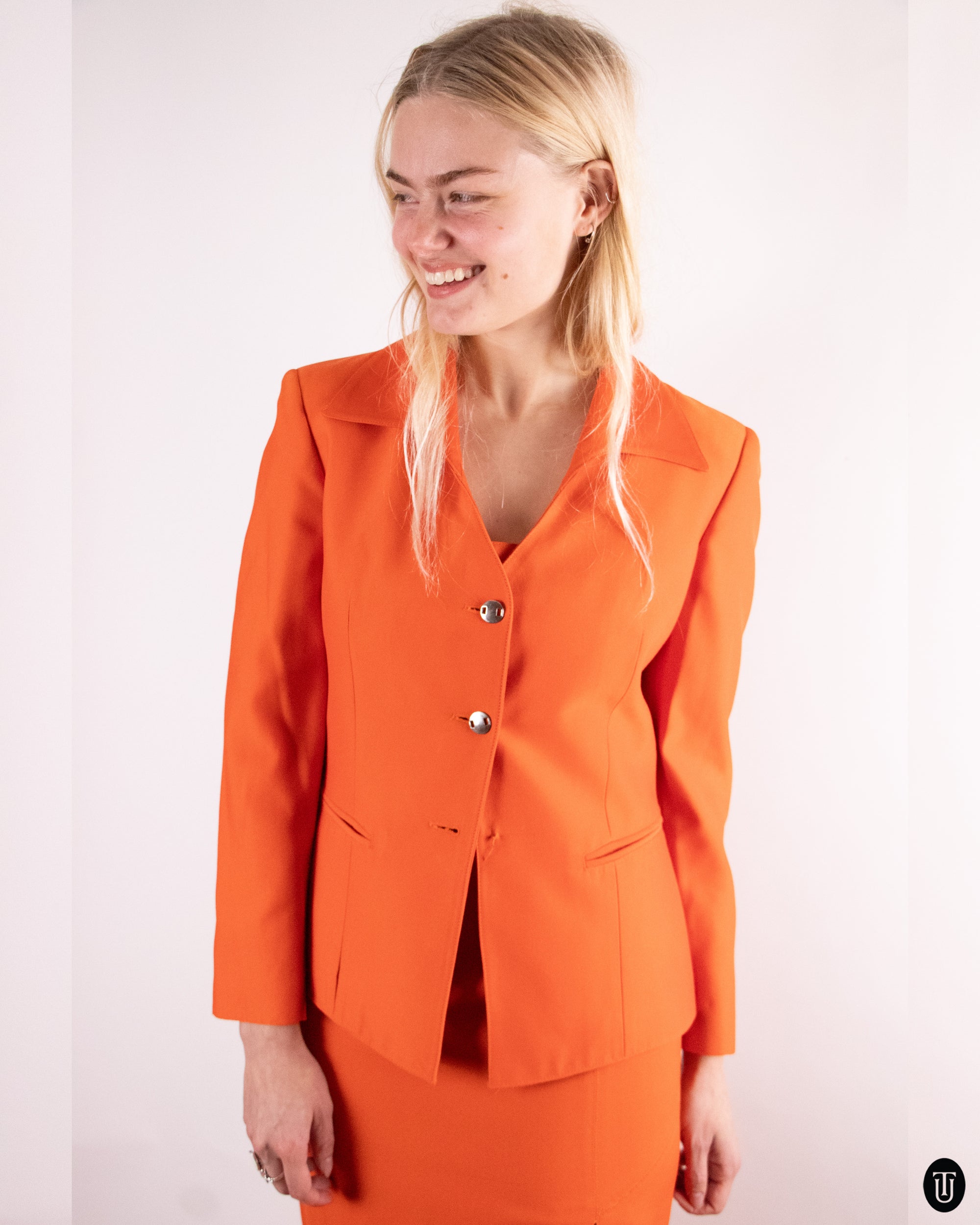 90's Claude Montana Orange Ensemble M