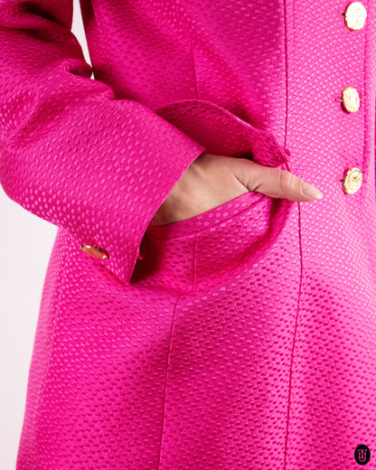 80's Yves Saint Laurent Cotton Silk Ensemble M