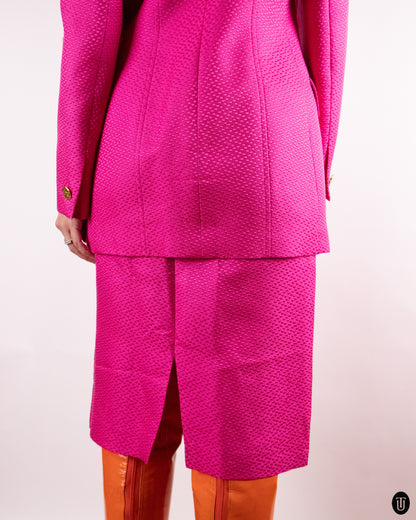 80's Yves Saint Laurent Cotton Silk Ensemble M