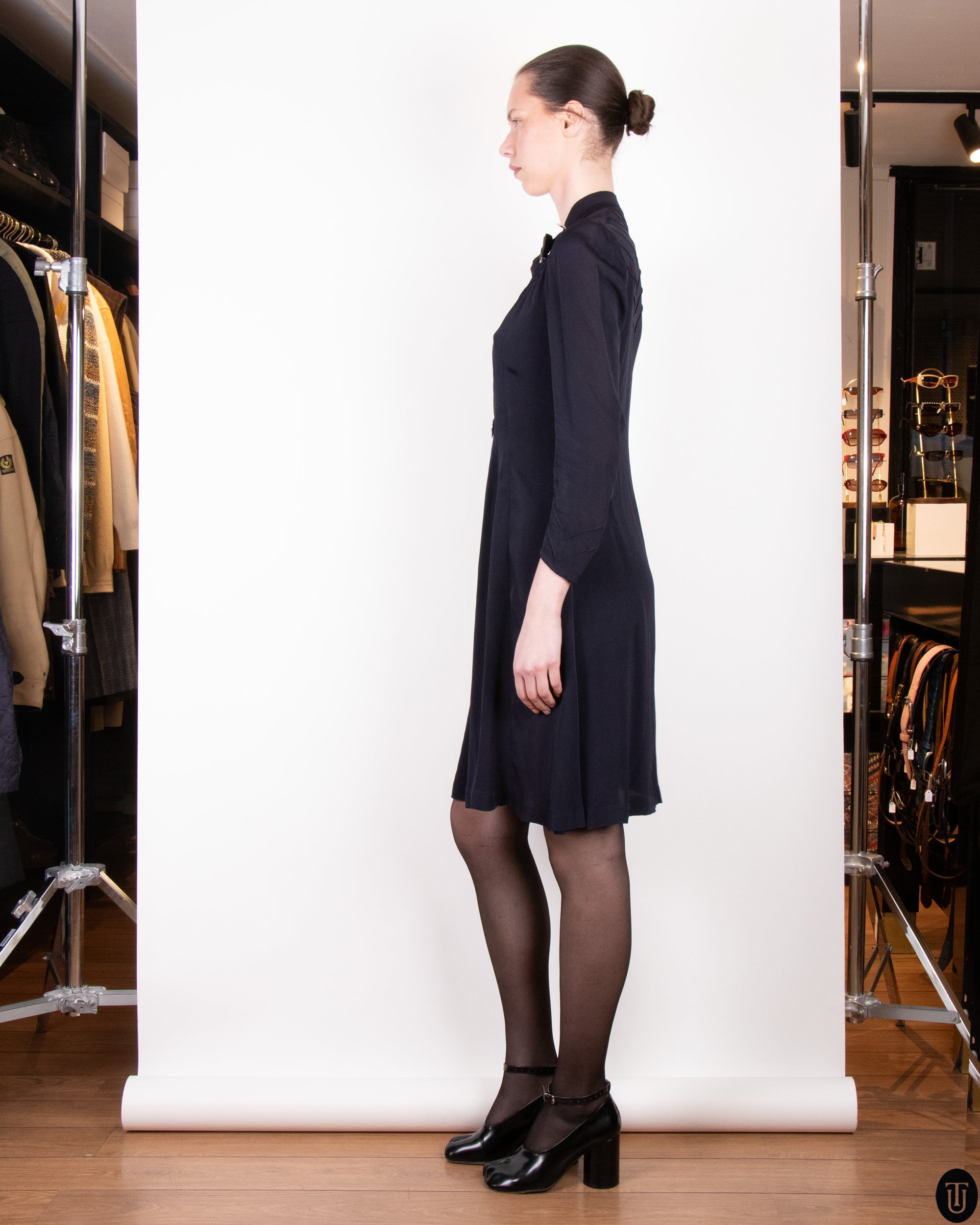 1930's Tromp L'oeil Dress XS