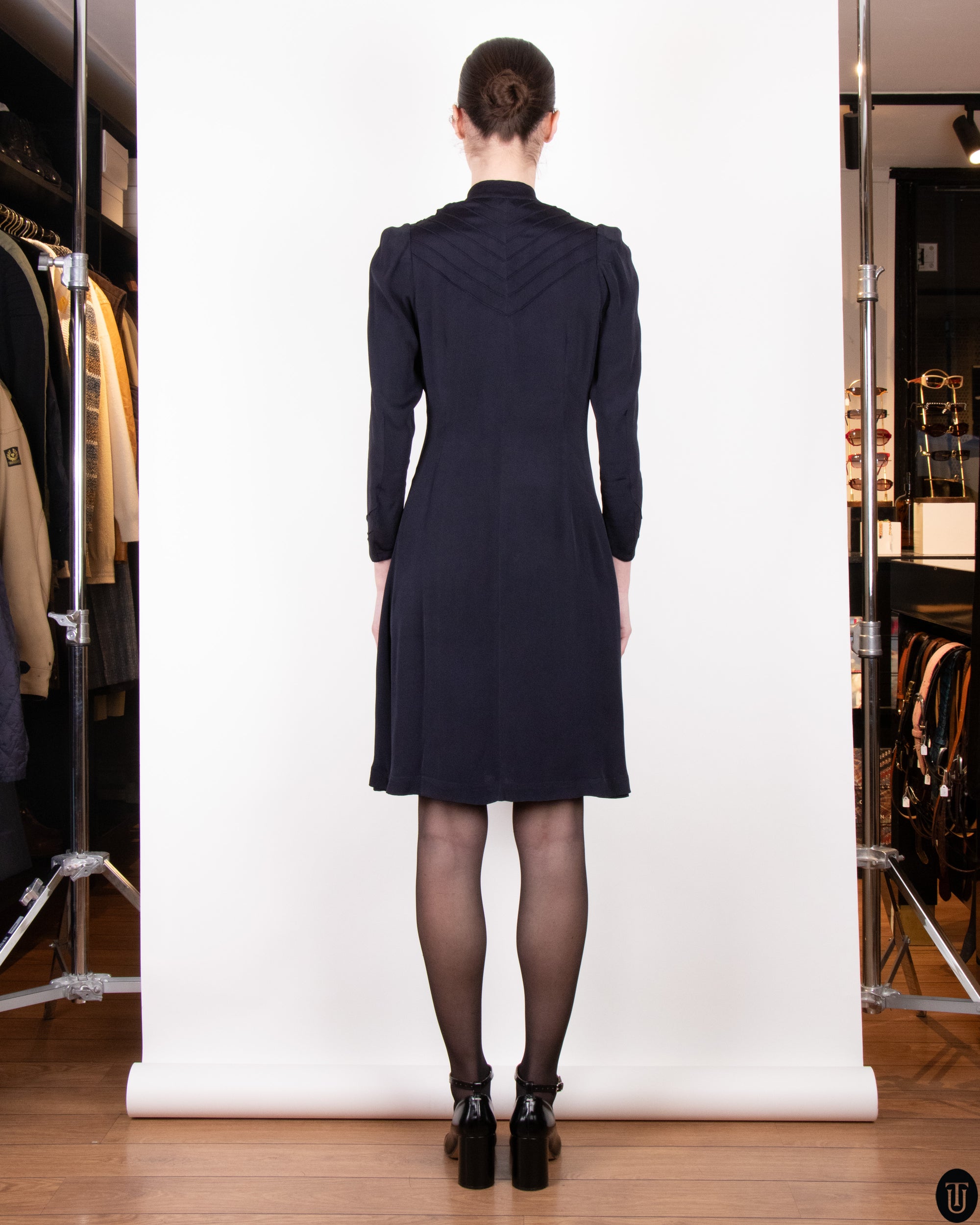 1930's Tromp L'oeil Dress XS
