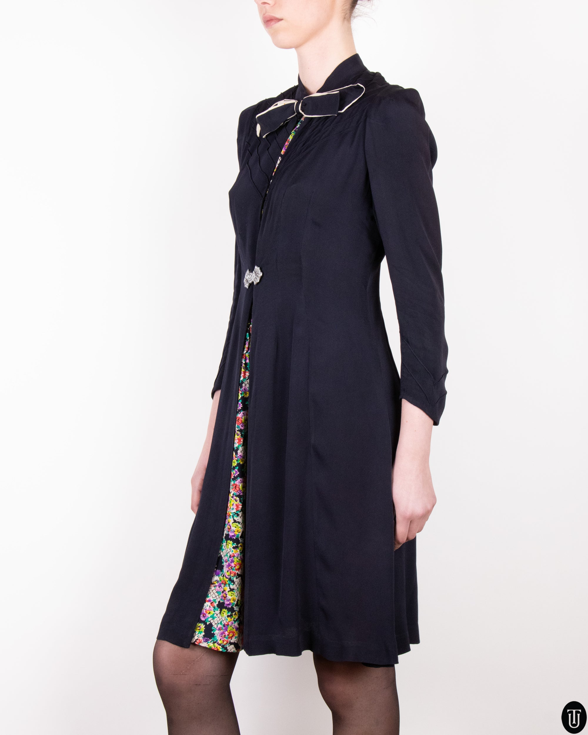 1930's Tromp L'oeil Dress XS