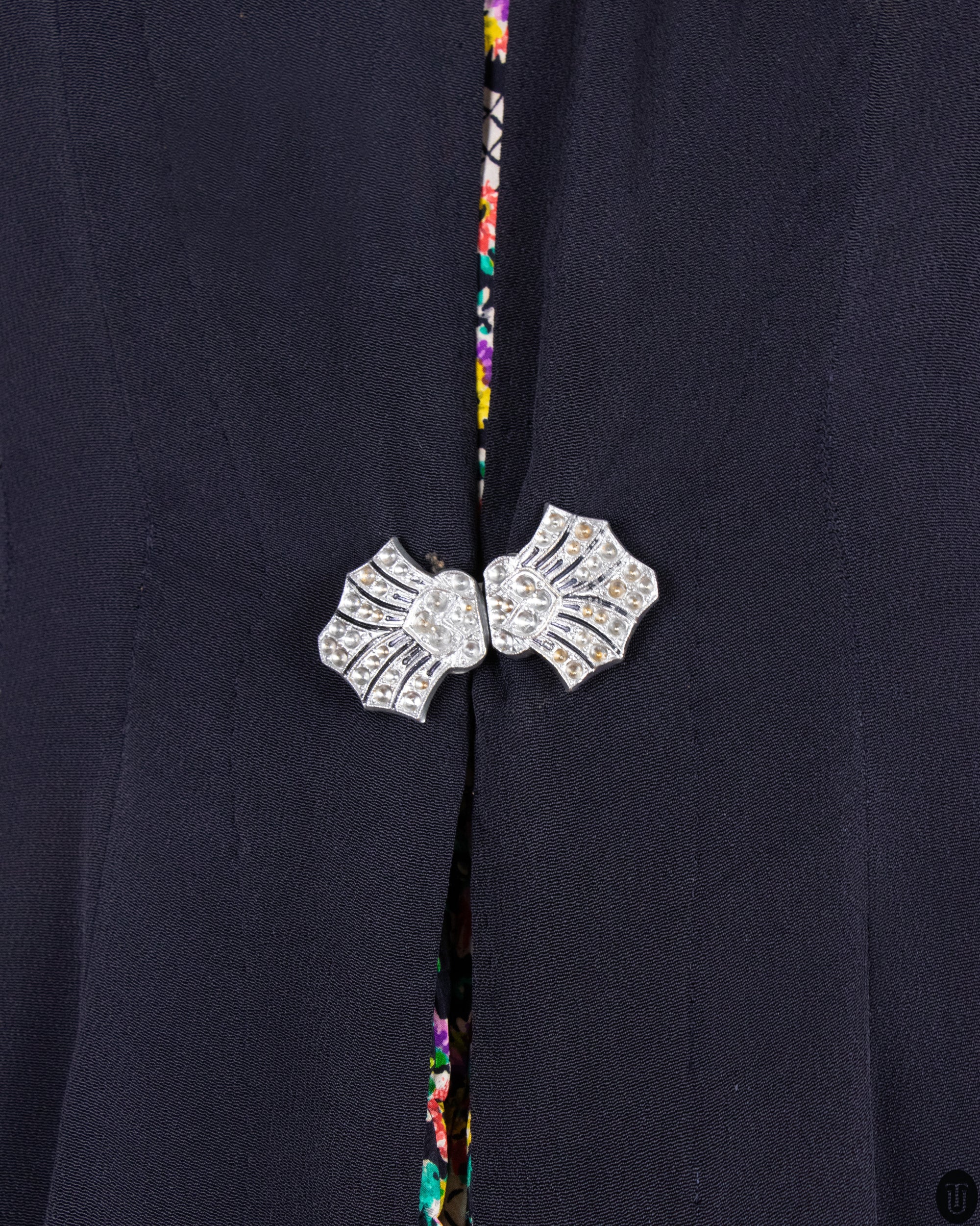 1930's Tromp L'oeil Dress XS