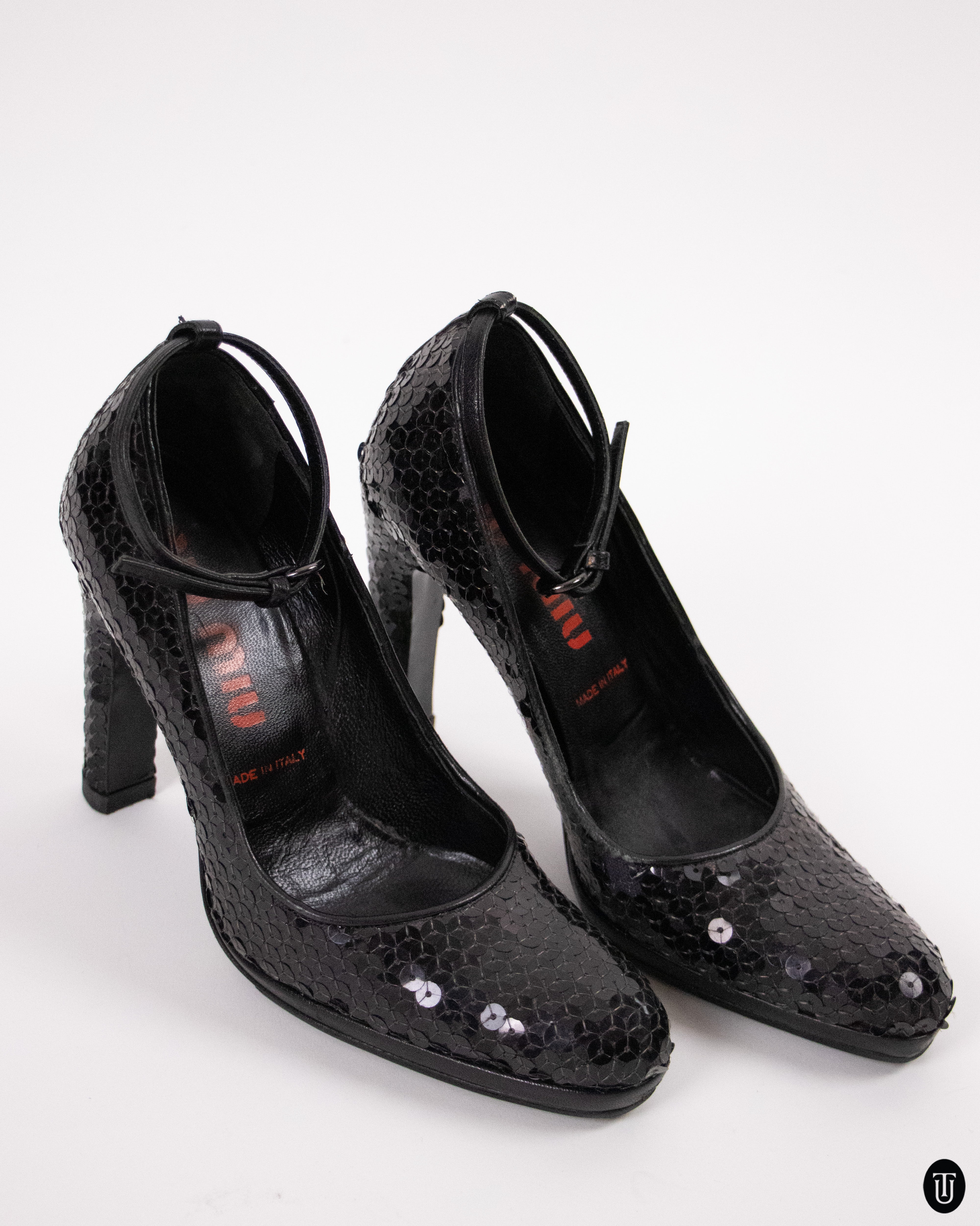 00's Miu Miu Sequin Mary Jane Pumps 34 – Time's Up Vintage