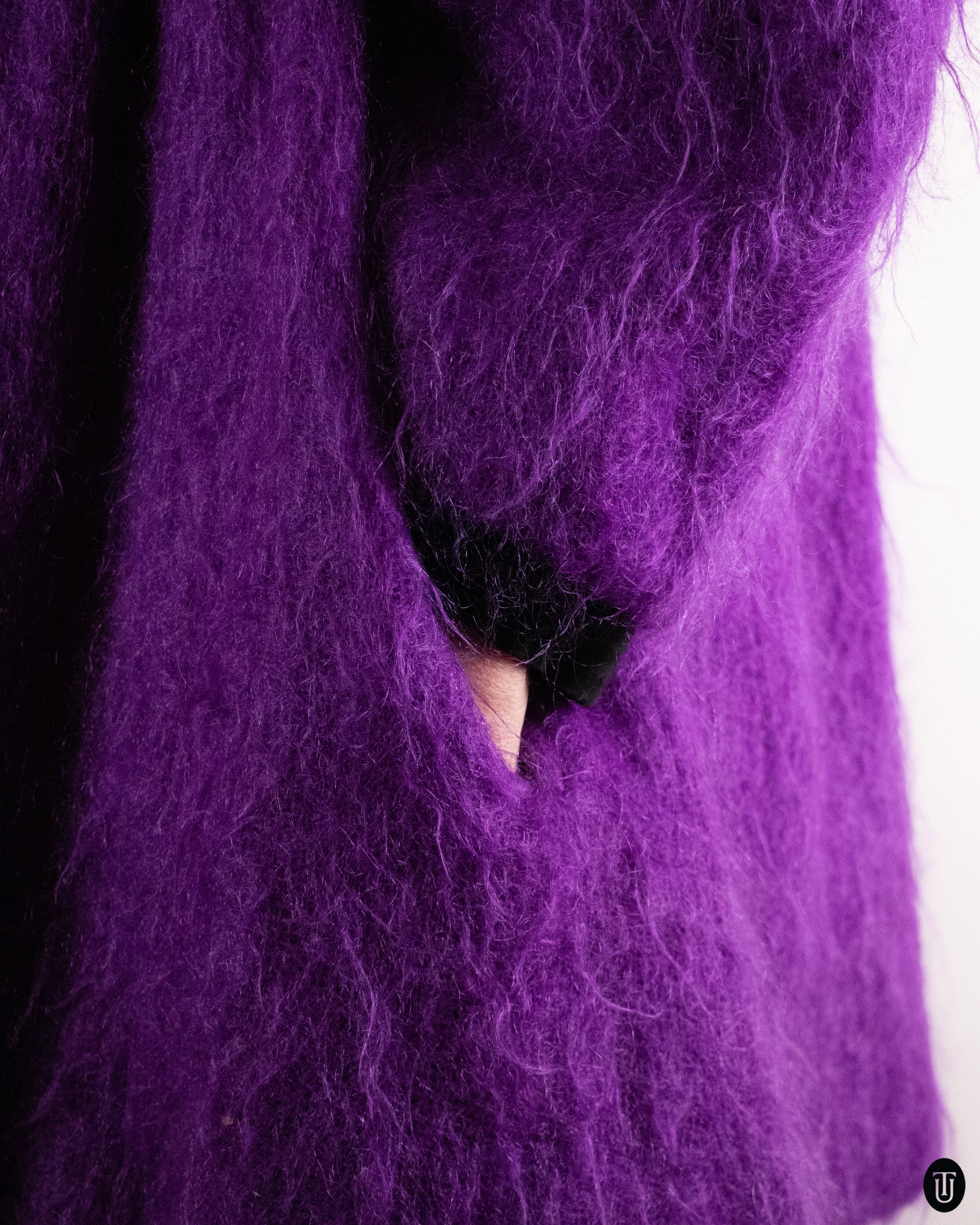 80's Yves Saint Laurent Rive Gauche Mohair Coat S