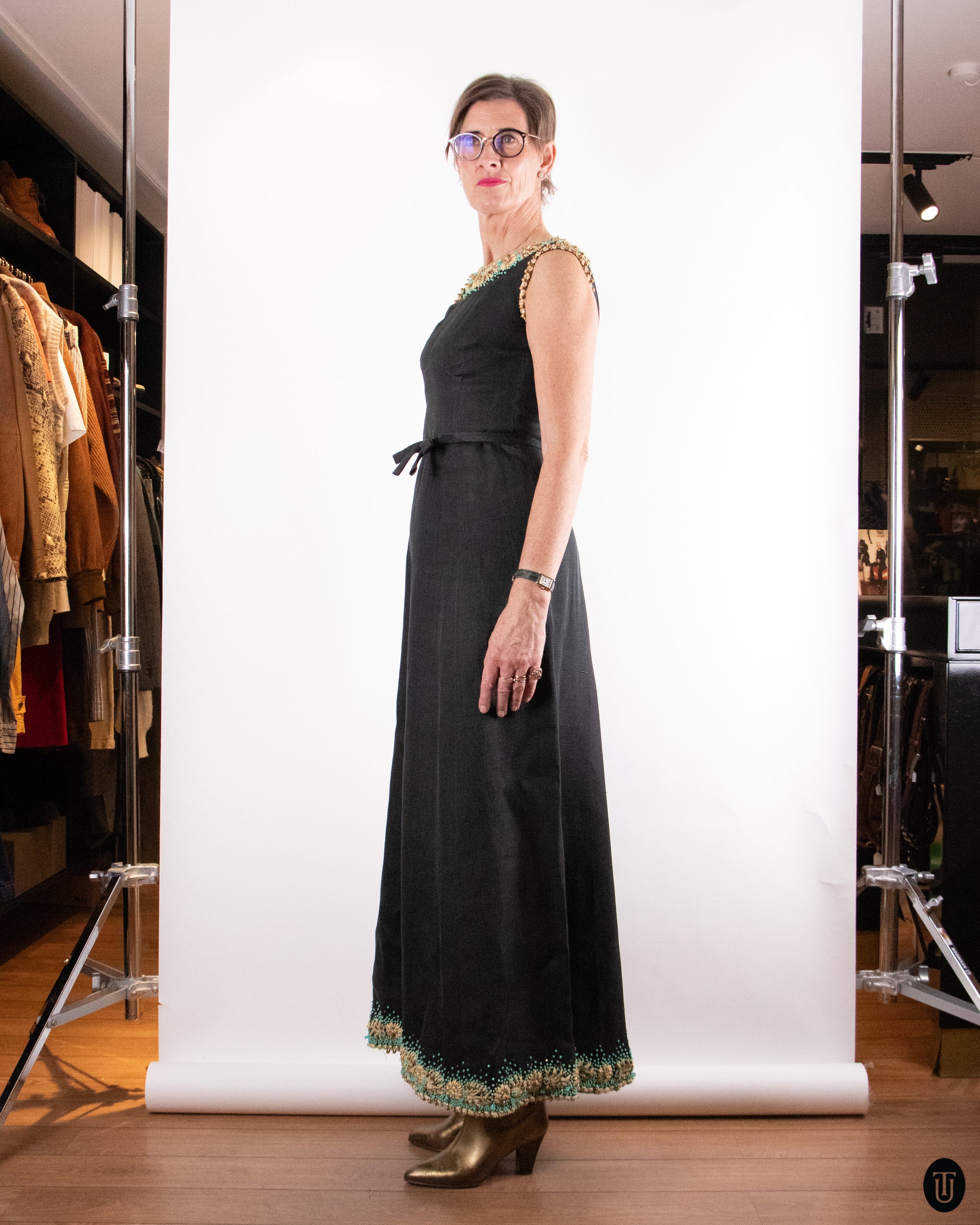 60's Pierre Balmain Couture Dress S