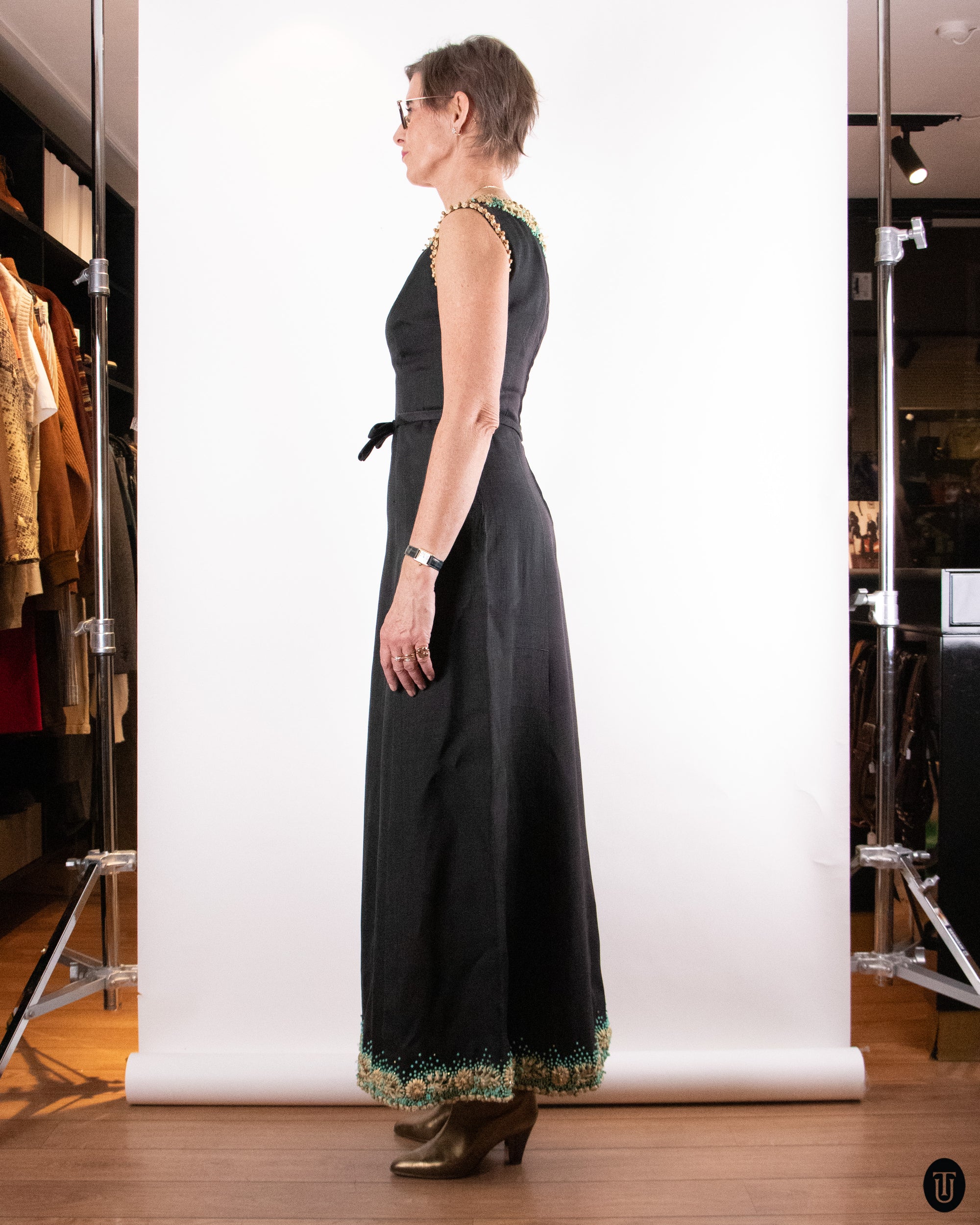 60's Pierre Balmain Couture Dress S