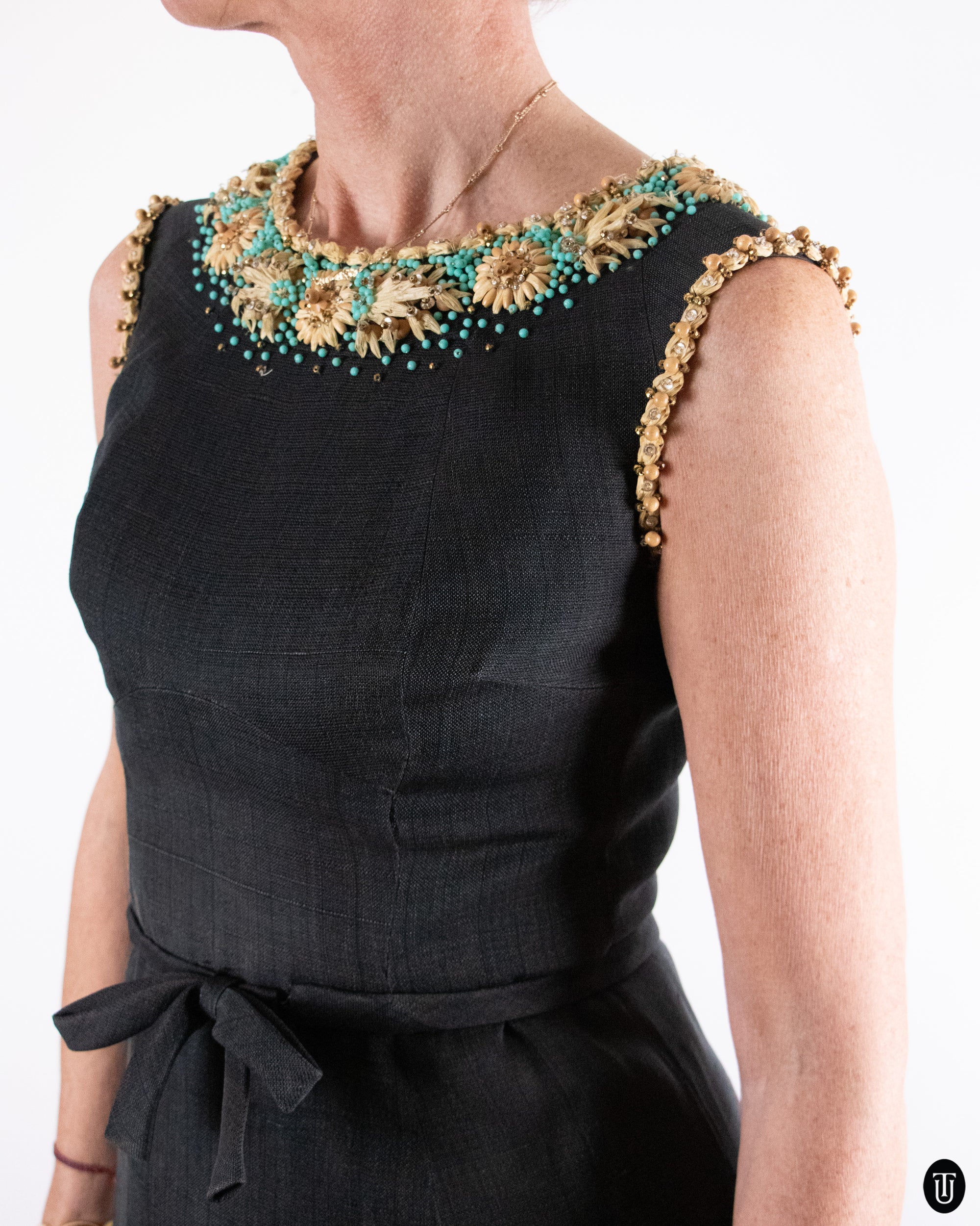 60's Pierre Balmain Couture Dress S