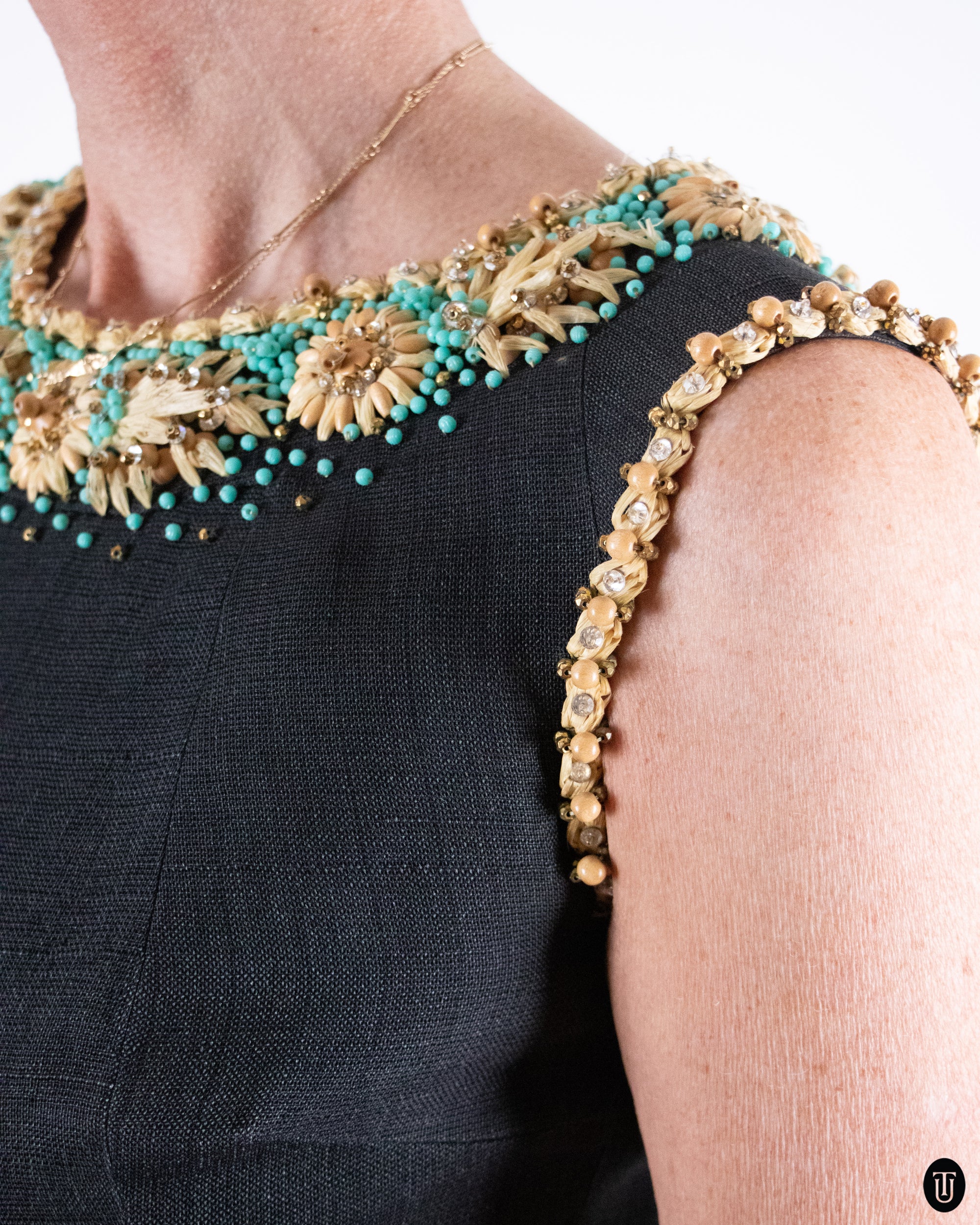 60's Pierre Balmain Couture Dress S