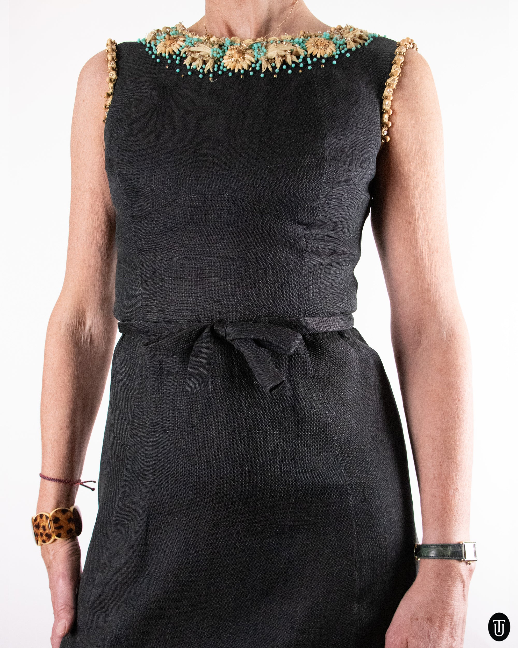 60's Pierre Balmain Couture Dress S