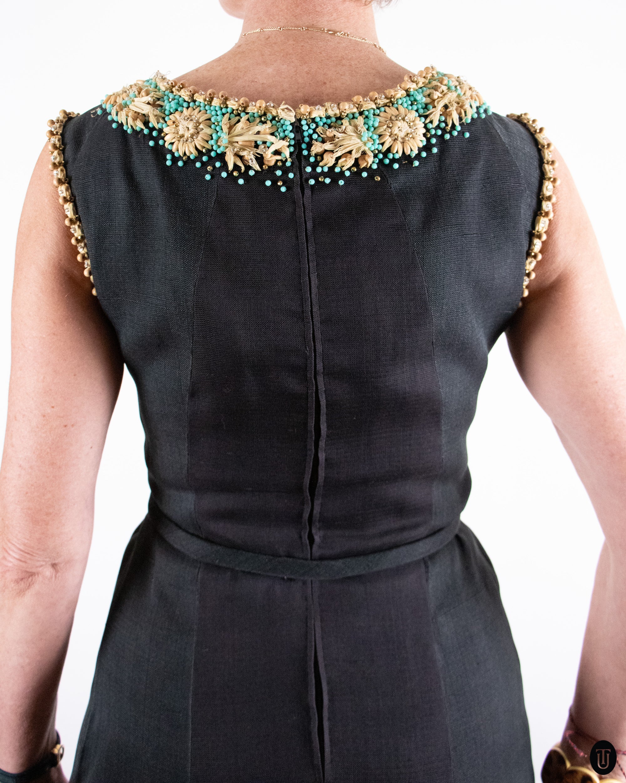 60's Pierre Balmain Couture Dress S