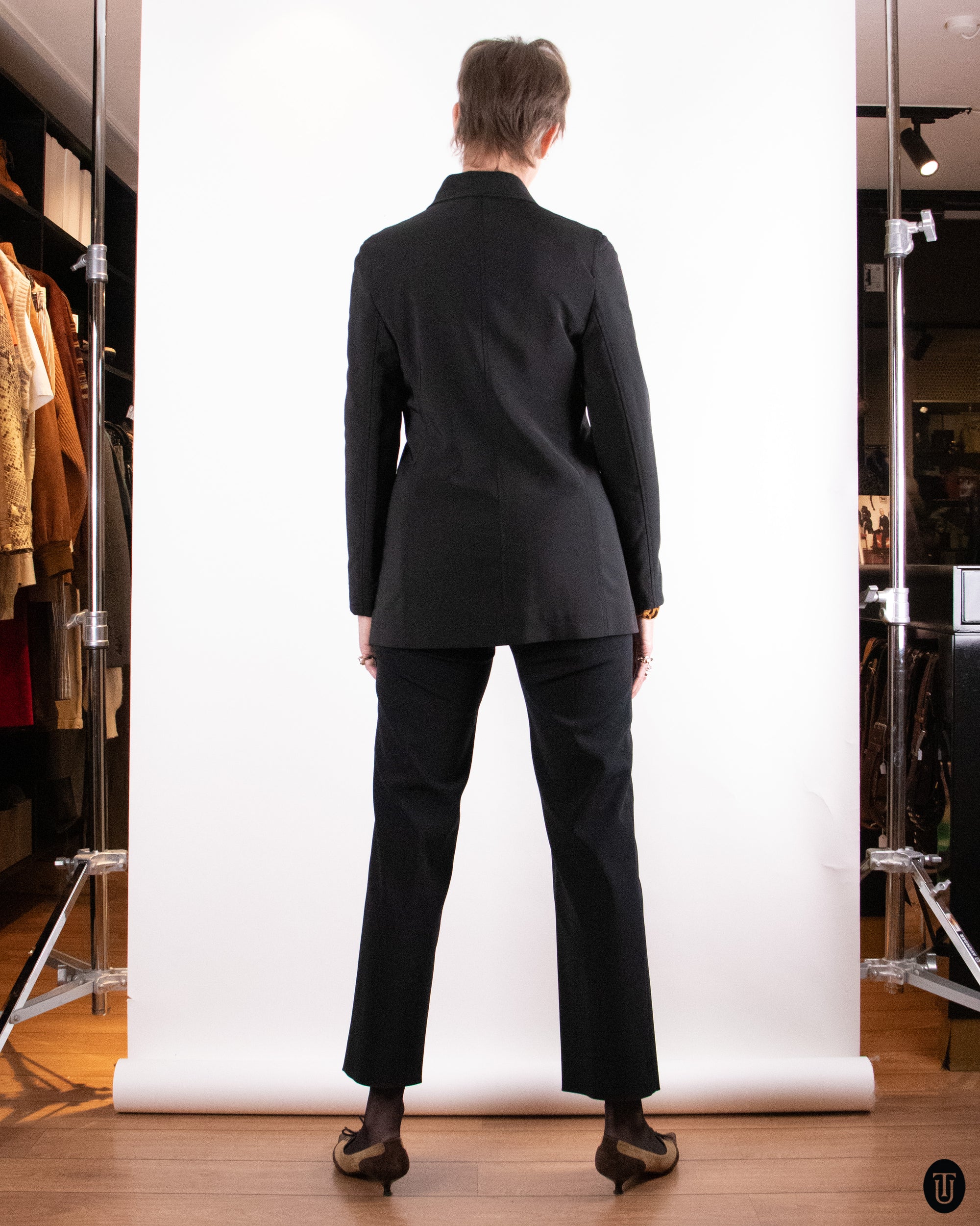 00's Prada Tailored Jacket and Trouser Set L