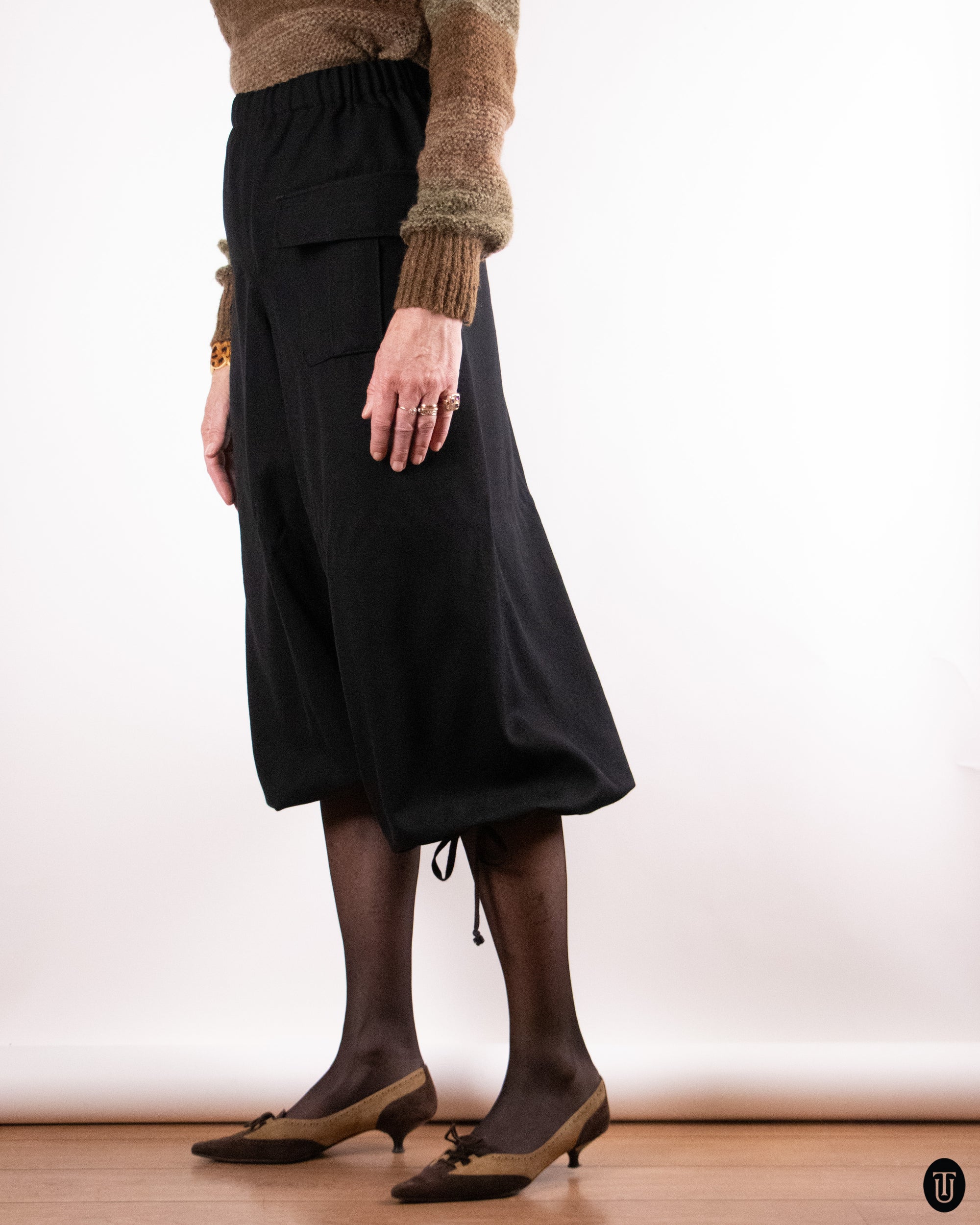 90's Comme des Garçons Wool Culotte Trousers M