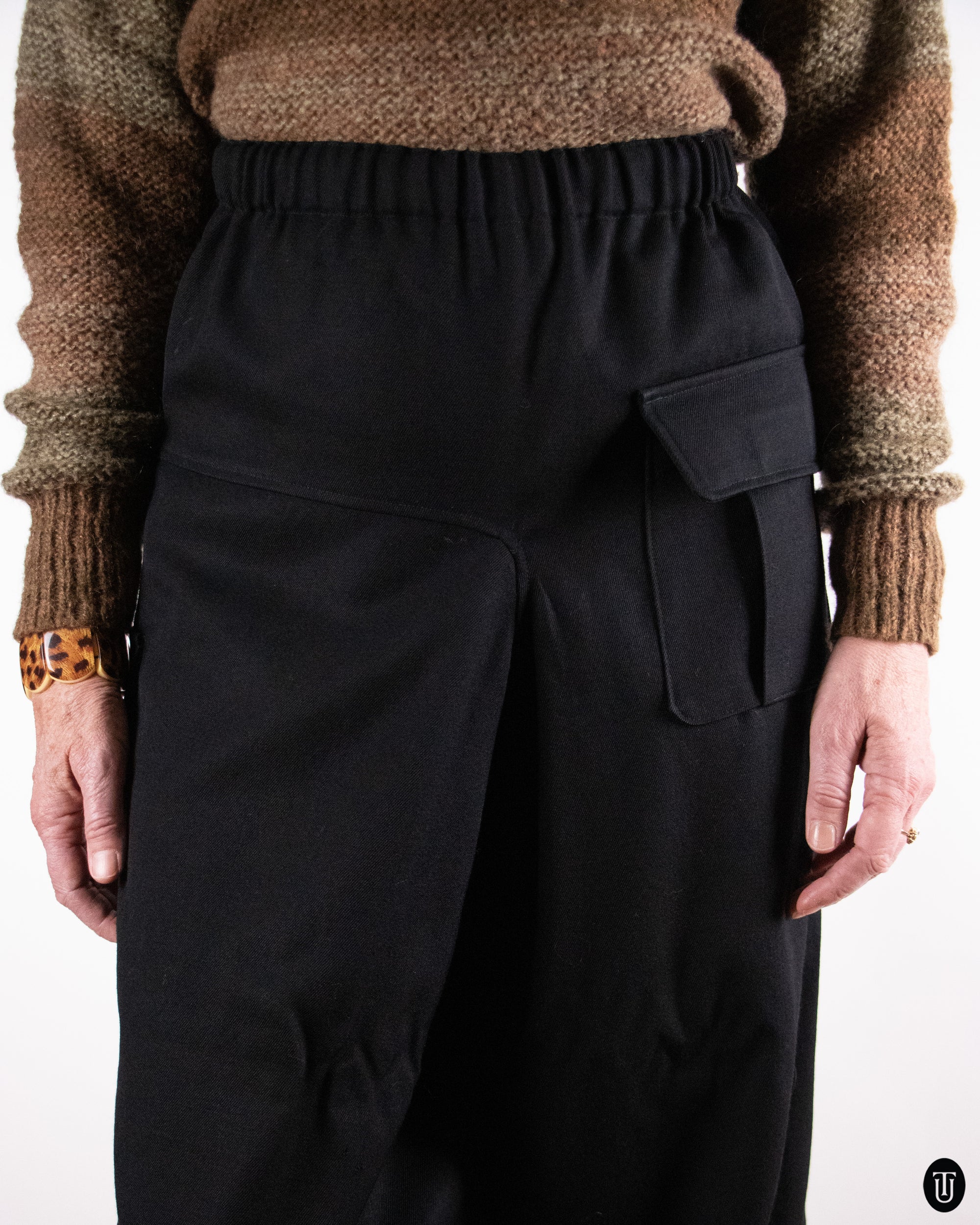 90's Comme des Garçons Wool Culotte Trousers M